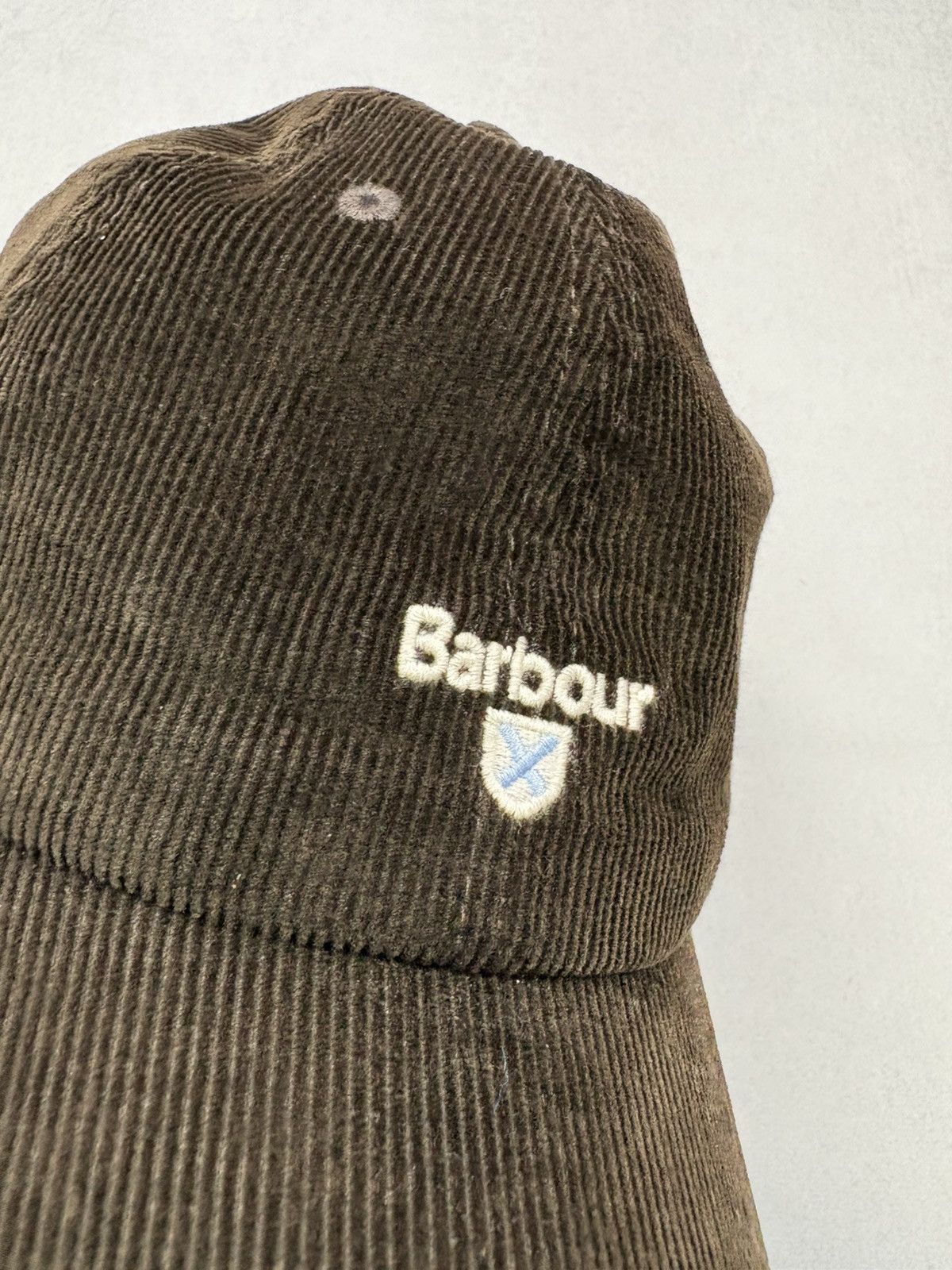 Barbour Barbour Corduroy Baseball Cap Brown Logo Embroidered Vintage Size ONE SIZE - 7 Thumbnail