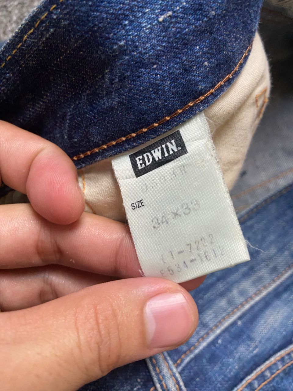 Edwin EDWIN 503 Distressed Denim Jeans (164) Size US 37 - 5 Thumbnail