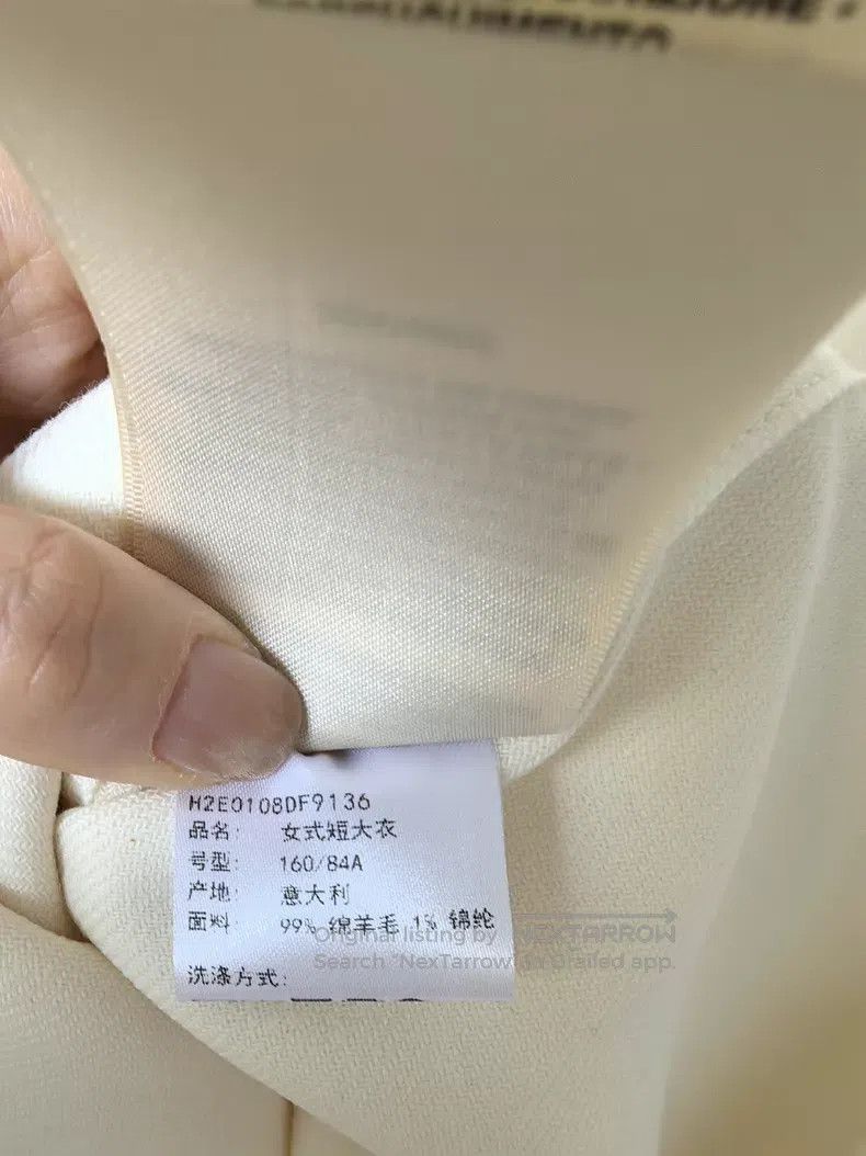 Hermes Hermes Spring-Summer Wool Coat, Off-White Size XS / US 0-2 / IT 36-38 - 8 Thumbnail