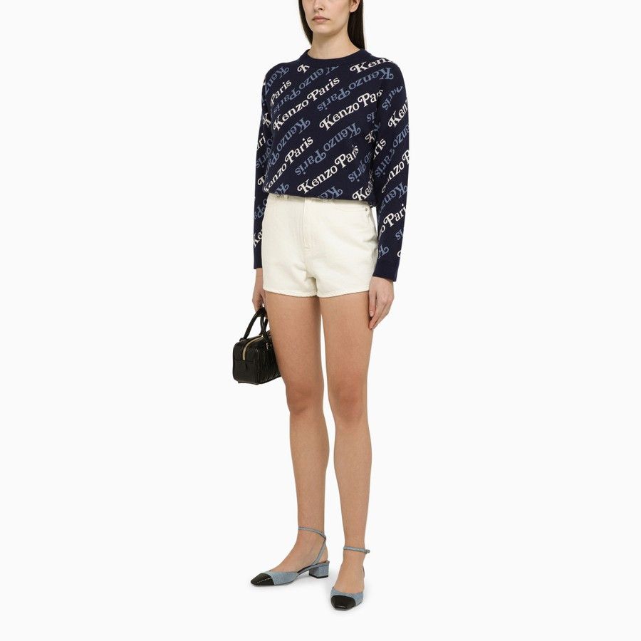Kenzo o1d2blof0824 Denim Shorts in White Size 25" / US 0 / IT 36 - 2 Thumbnail