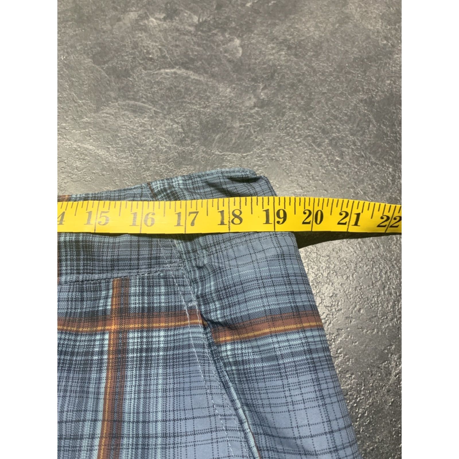 Vintage COLUMBIA Men's Board Shorts Swim Trunks Size 36 Plaid Blue Quick Dry Beach Surf Size US 36 / EU 52 - 7 Thumbnail