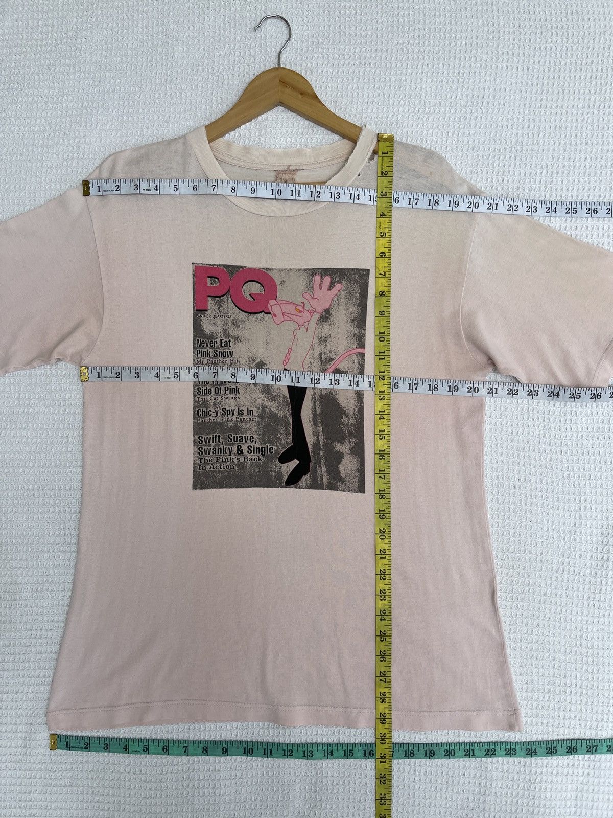 Cartoon Network Rare🔥Vintage 90s Pink Panther Trashed Tee Size US L / EU 52-54 / 3 - 11 Thumbnail