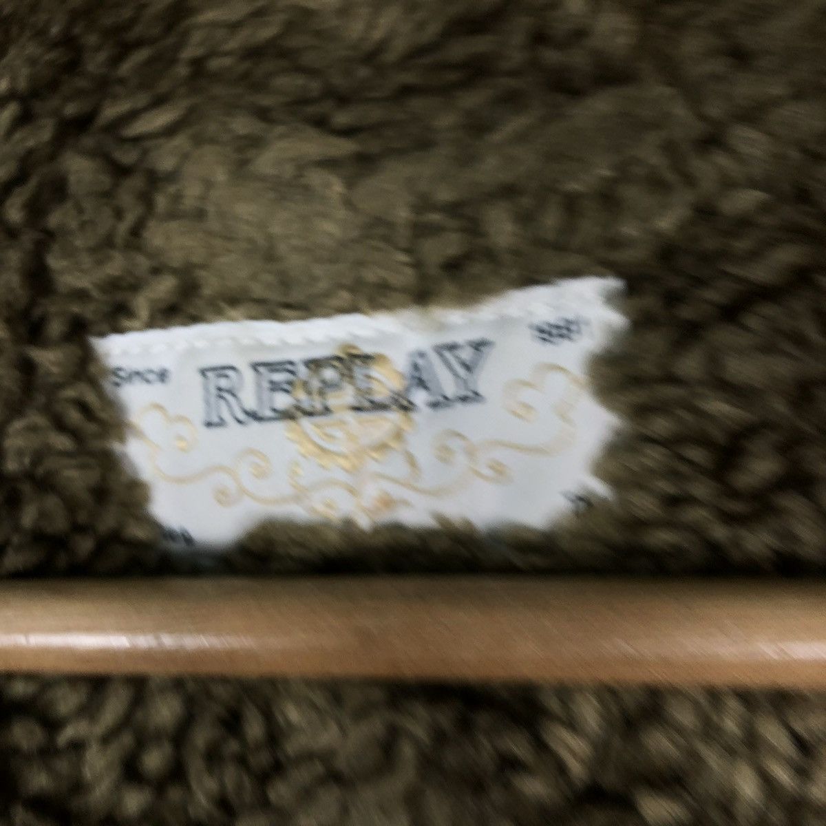 Japanese Brand 📌VINTAGE LONG JACKET SHEARLING FUR LINING BIKER REPLAY Size US XS / EU 42 / 0 - 22 Thumbnail