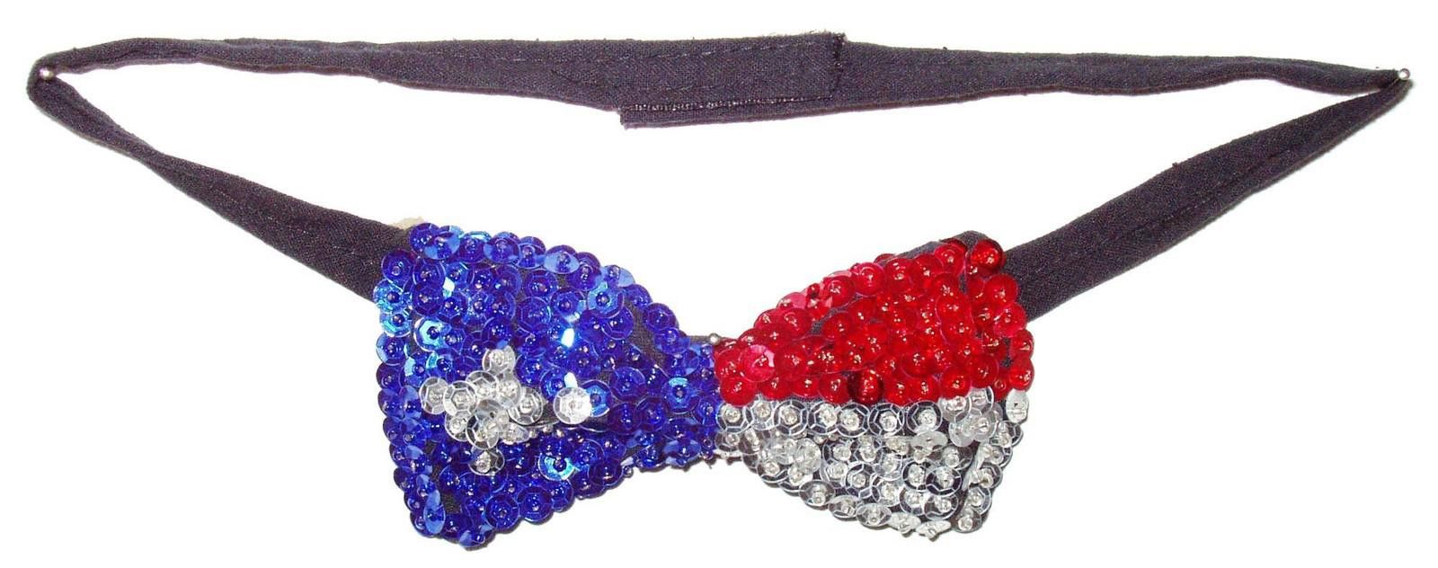 Designer Sequin Bow Tie LONE STAR TEXAS Adult Unisex Size ONE SIZE - 1 Preview