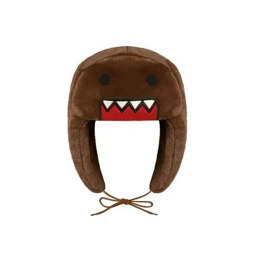Japanese Brand × Vintage Y2K Anime Cartoon Domo Kun Hat Ushanka Hat Cute Winter Hat Size ONE SIZE - 1 Thumbnail