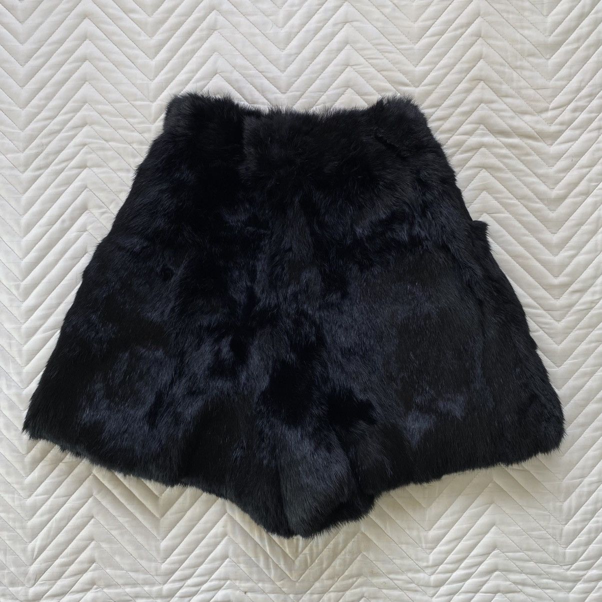 Genuine Leather Genuine Rabbit Fur Short By Ozone Community Size 23" - 2 Thumbnail