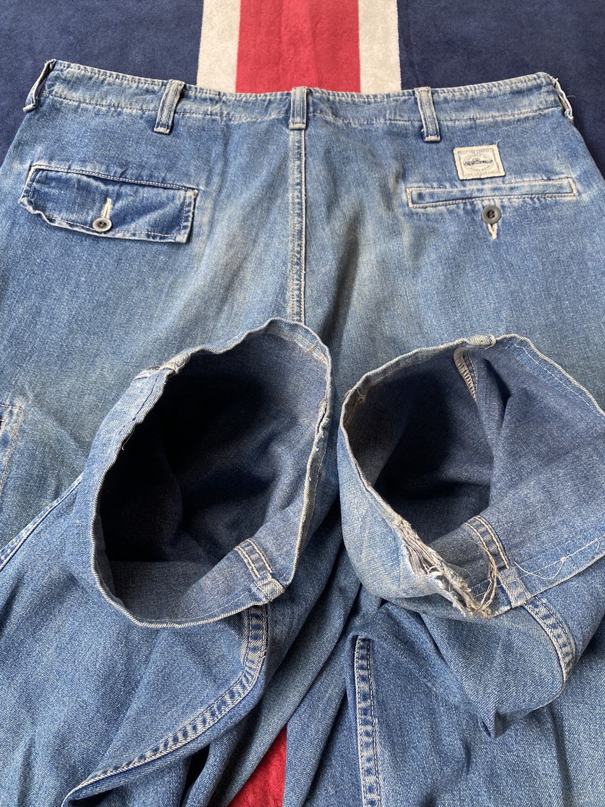 Polo Ralph Lauren × Vintage Polo Ralph Lauren Duble RL Vintage Cargo Denim Pants Size US 32 / EU 48 - 7 Thumbnail