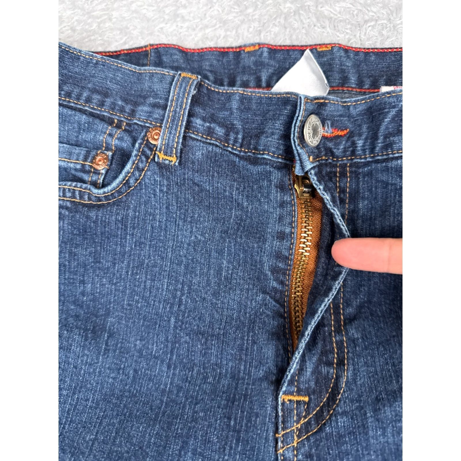 Lucky Brand VINTAGE Lucky Brand Jeans Womens 14 Blue Denim Bootcut Mid Rise 30x30 Comfort USA 5-Pocket Womens Jeans Size 36" / US 14 / IT 50 - 5 Thumbnail