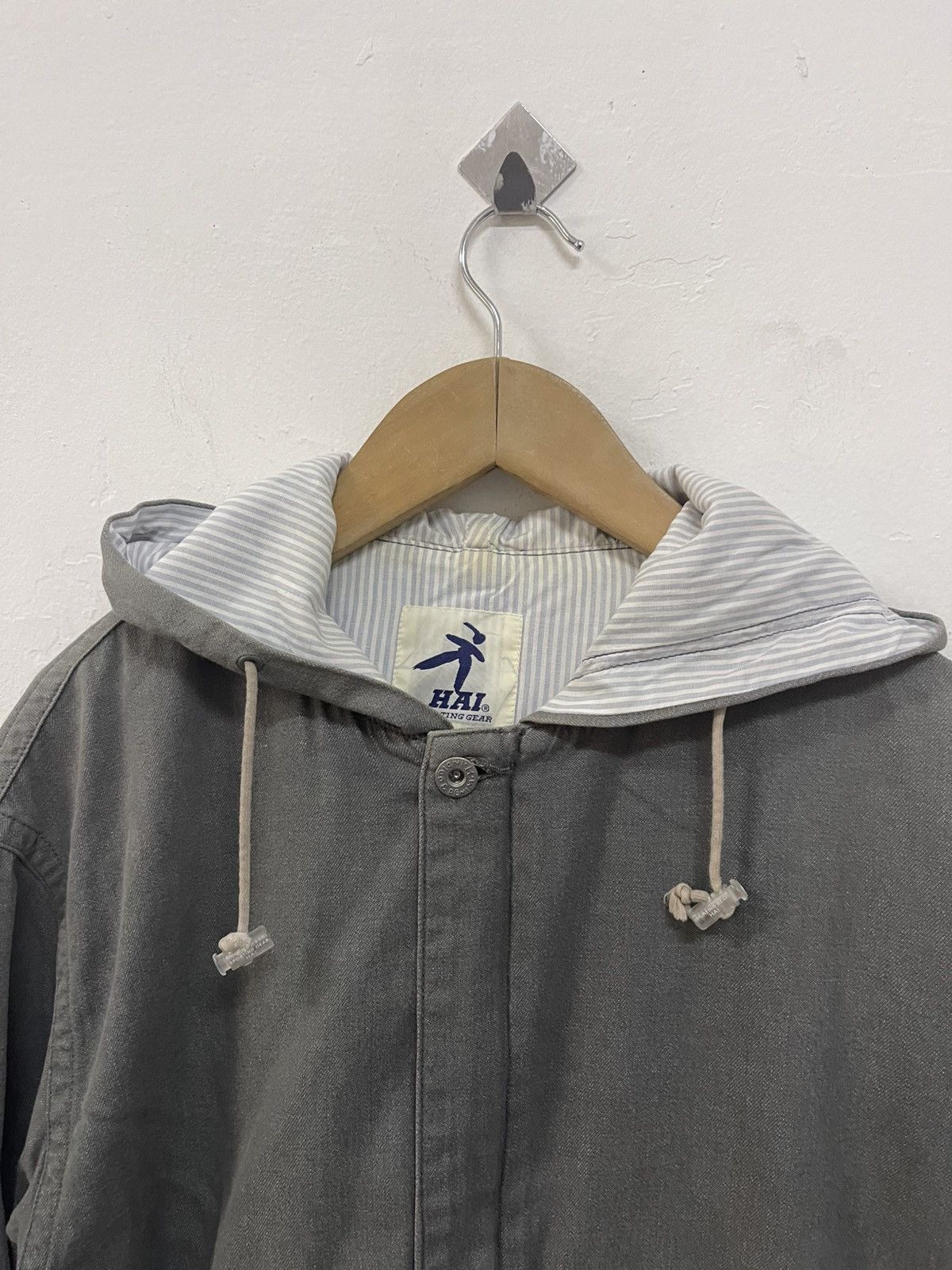 Hai Sporting Gear × Issey Miyake × Japanese Brand Hai Sporting Gear Cotton Denim Jacket Size US M / EU 48-50 / 2 - 5 Thumbnail