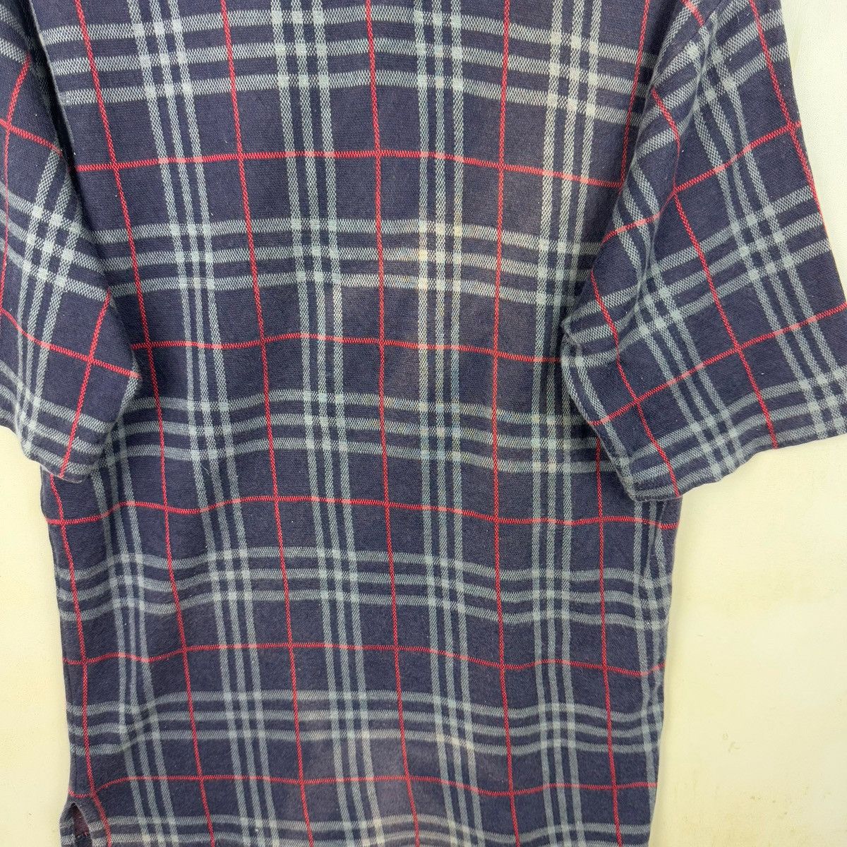 Burberry × Vintage Vintage 90s Burberrys Nova Check Polo Shirts Size US M / EU 48-50 / 2 - 8 Thumbnail
