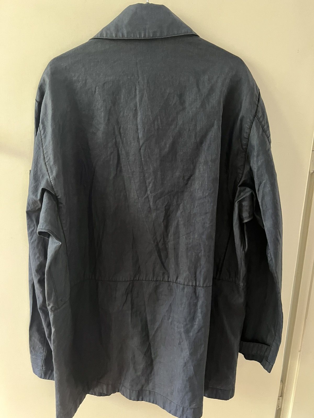 Stone Island STONE ISLAND Linen Resin-TC coat Navy Men Sz- L Size US L / EU 52-54 / 3 - 13 Thumbnail