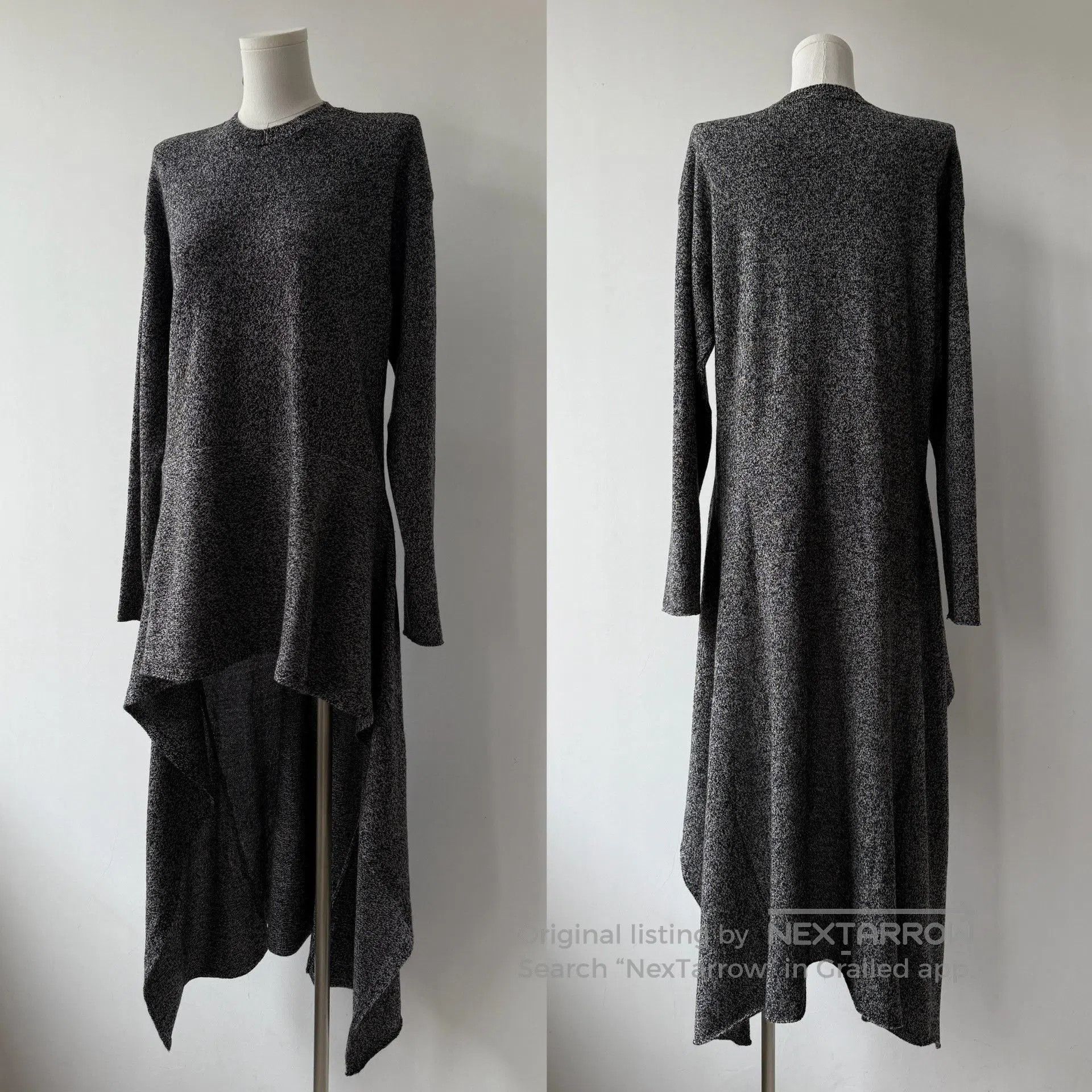 Y's Yohji Yamamoto Y's Long Fishtail Wool Sweater. Size M / US 6-8 / IT 42-44 - 2 Thumbnail