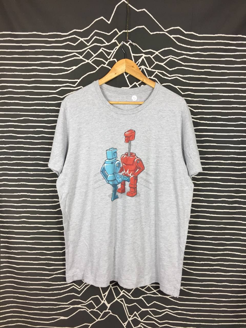 Arts & Science × Vintage Blue Kick! Retro Boxing Robot Graphic Tee Size US XL / EU 56 / 4 - 1 Thumbnail