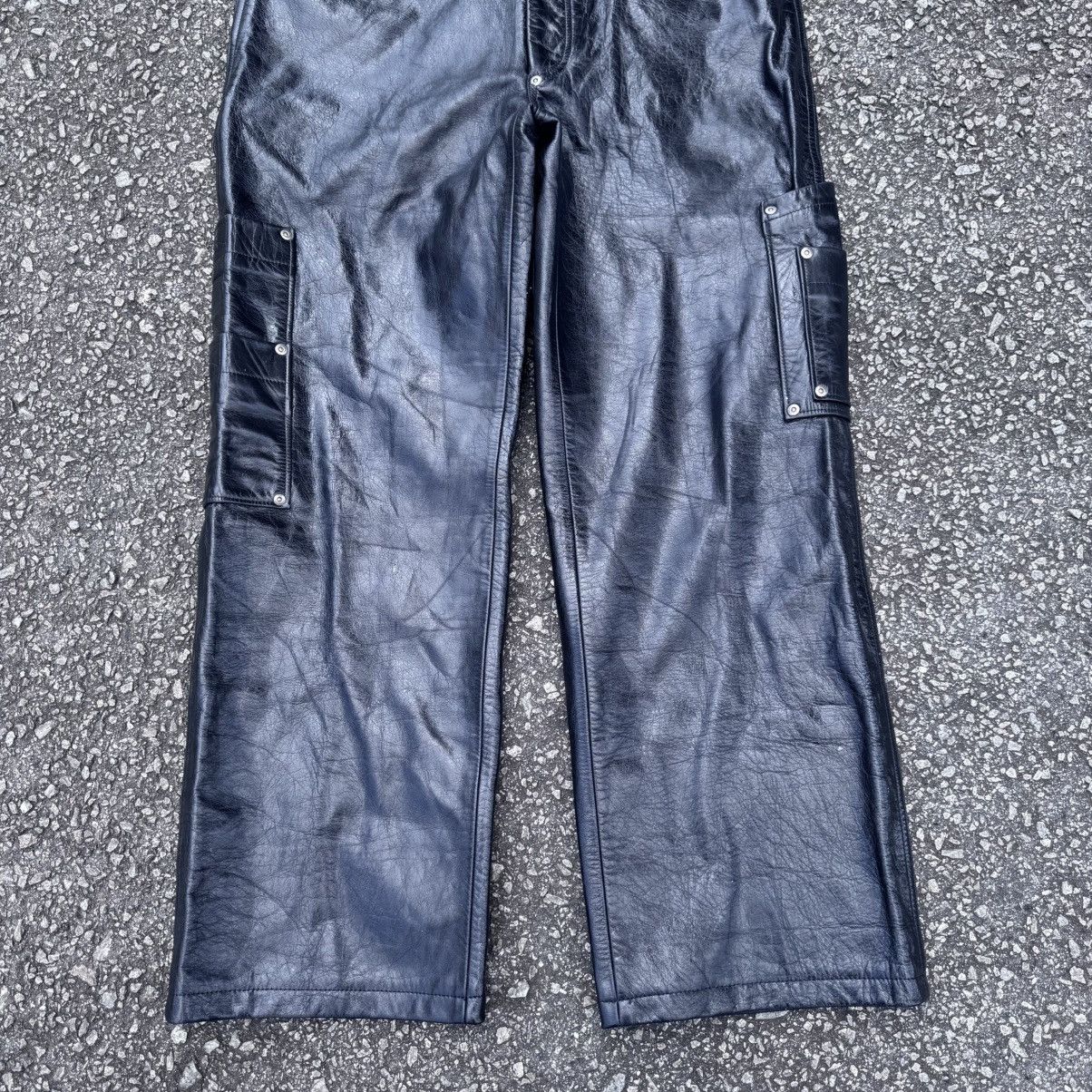 20471120 20471120 Black Leather Carpenter Pants Cowhide Size US 36 / EU 52 - 25 Thumbnail