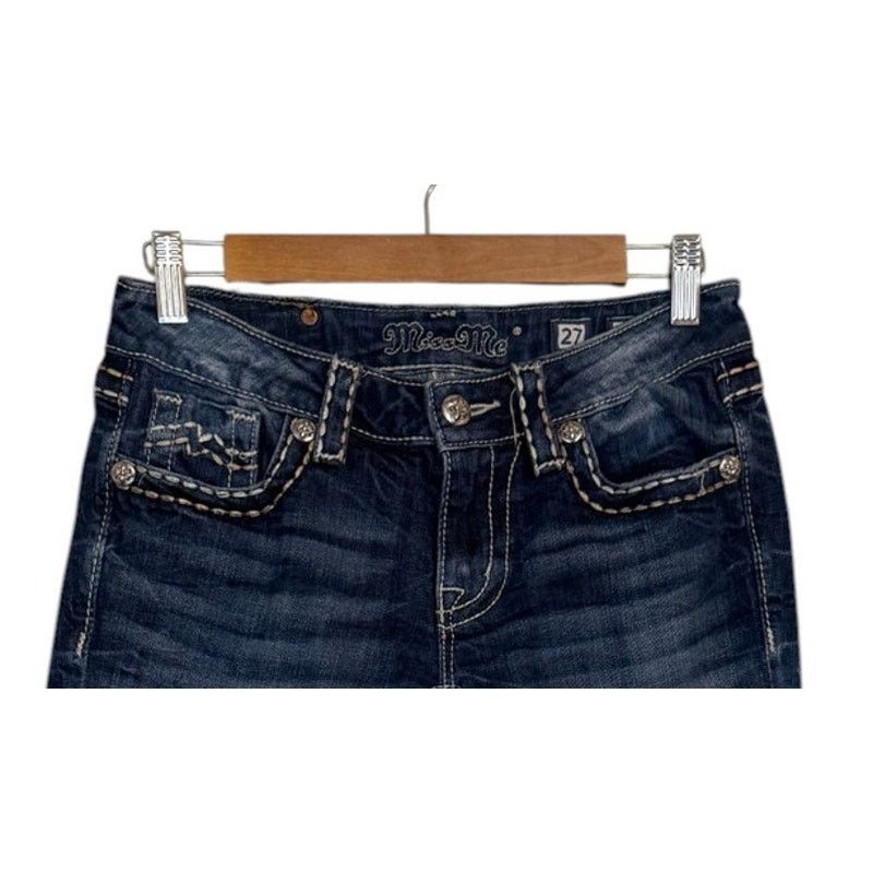 Miss Me Miss Me Jeans Women 27 Blue Capris Western Rodeo Size 27" / US 4 / IT 40 - 3 Thumbnail