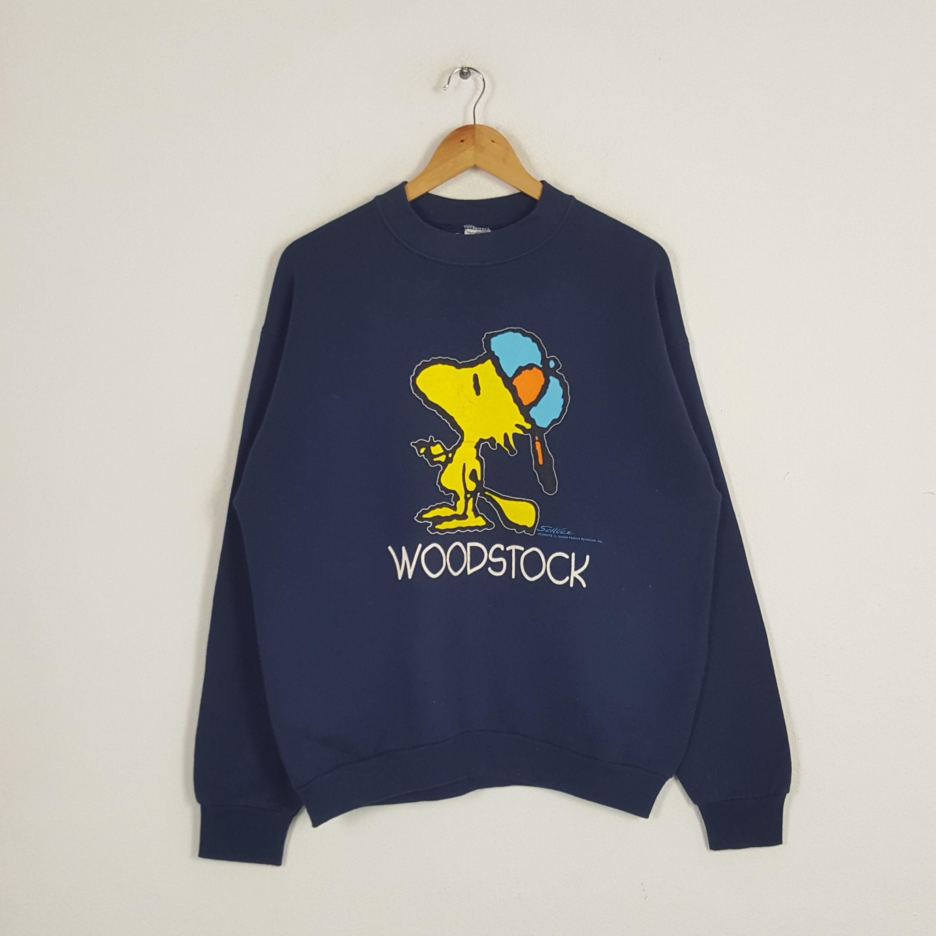 Cartoon Network × Peanuts × Vintage Vintage 90's Woodstock Snoopy American Style Sweatshirt Size US M / EU 48-50 / 2 - 1 Thumbnail