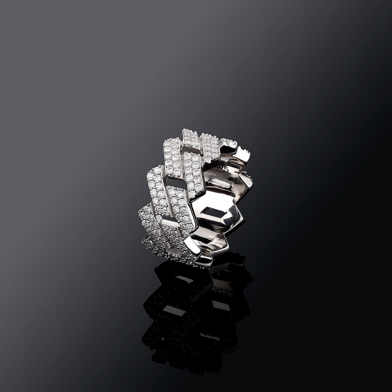 Jewelry Vintage Jewelry Rings Open Size Chrome Ring (Size 7-13) Size ONE SIZE - 1 Thumbnail
