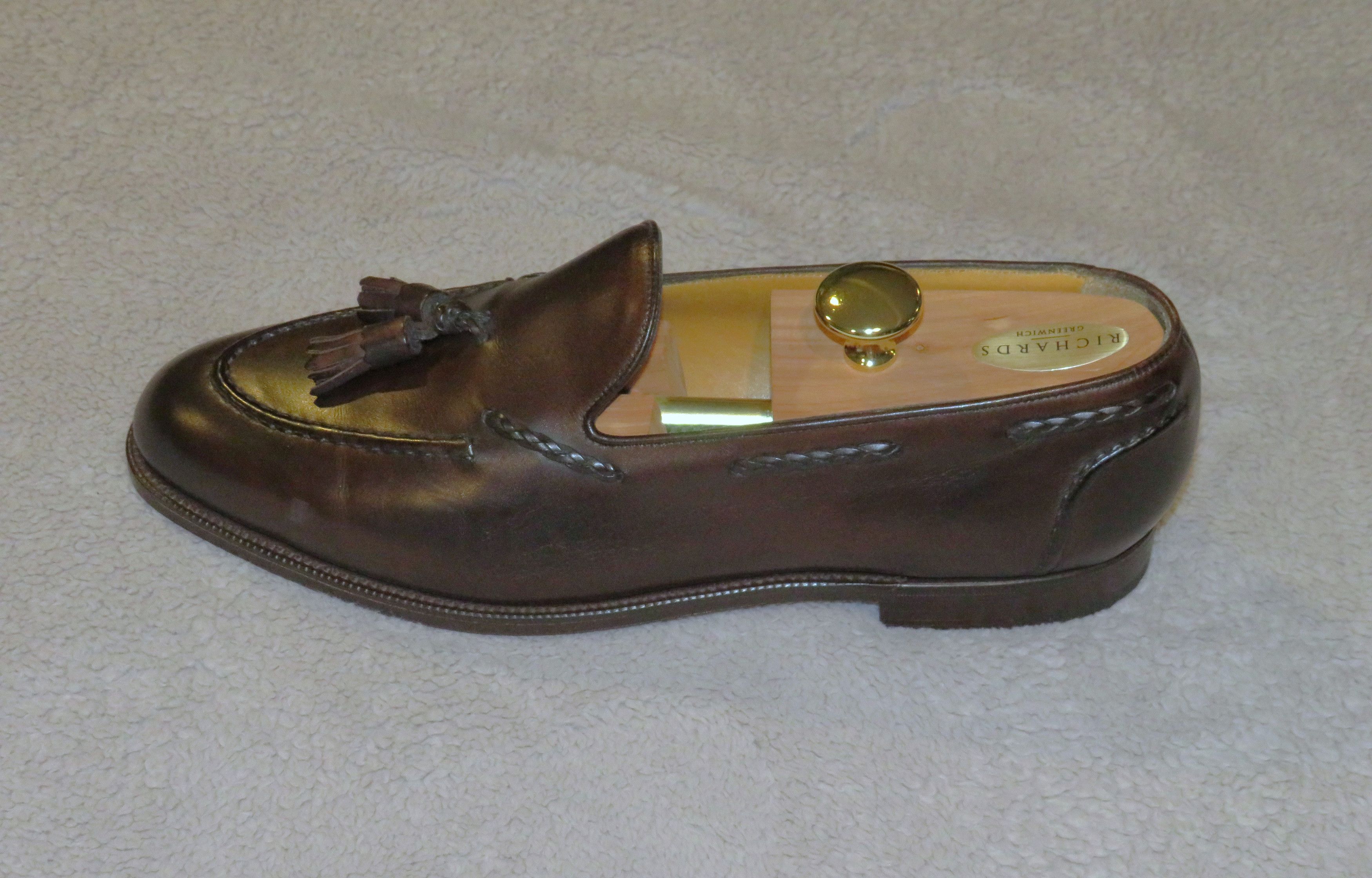 Edward Green Belgravia Dark Oak Antique Loafers 10.5 C NWB Size US 10.5 / EU 43-44 - 4 Thumbnail
