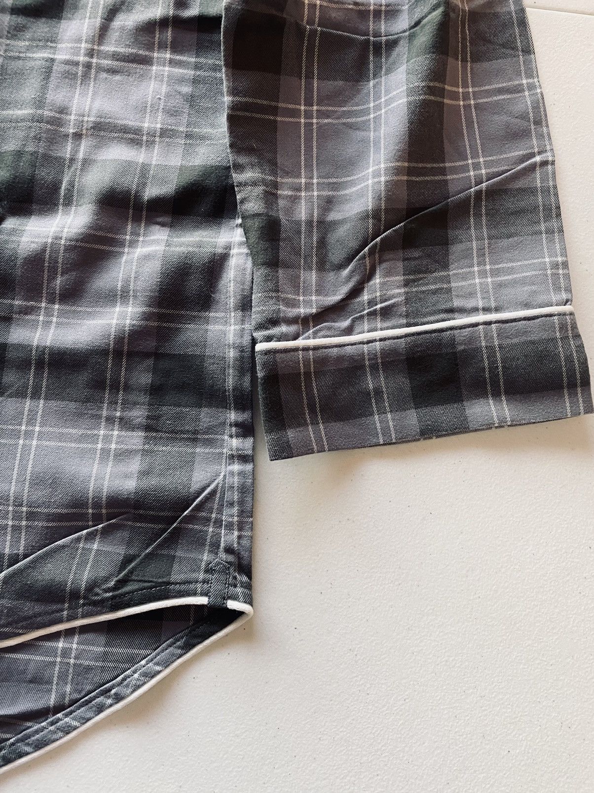 Thom Browne Thom Browne grey/lt grey flannel windowpane check top 2 NWT Size US M / EU 48-50 / 2 - 18 Thumbnail