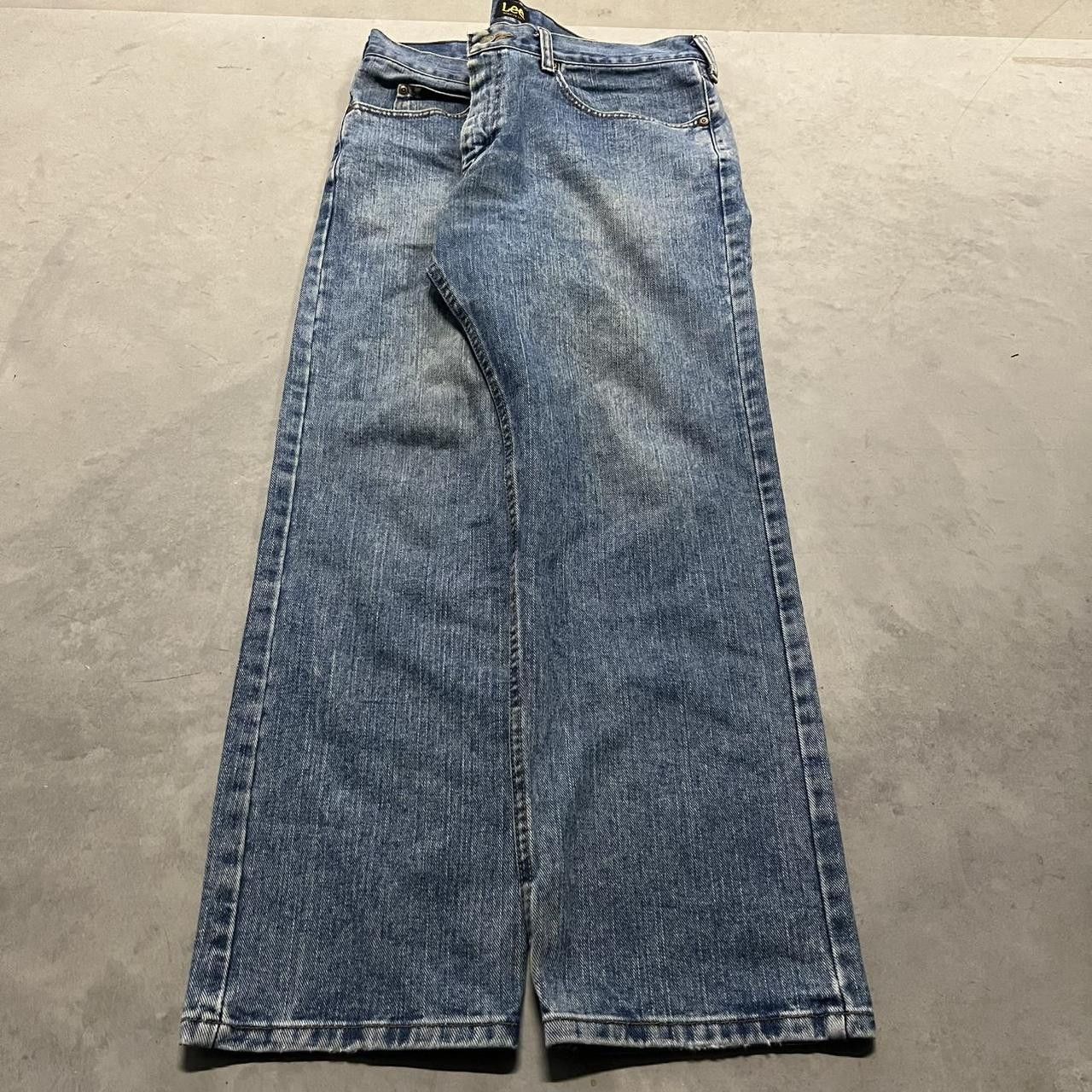 Japanese Brand × Vintage Vintage Y2K/2000s Grunge essential Medium Wash Denim Jeans! Size US 36 / EU 52 - 2 Thumbnail