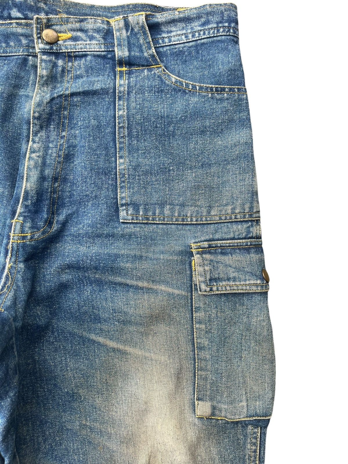 Japanese Brand Vintage Japanese Brand Mud Wash Tactical Cargo Frayed Jeans Size US 34 / EU 50 - 8 Thumbnail