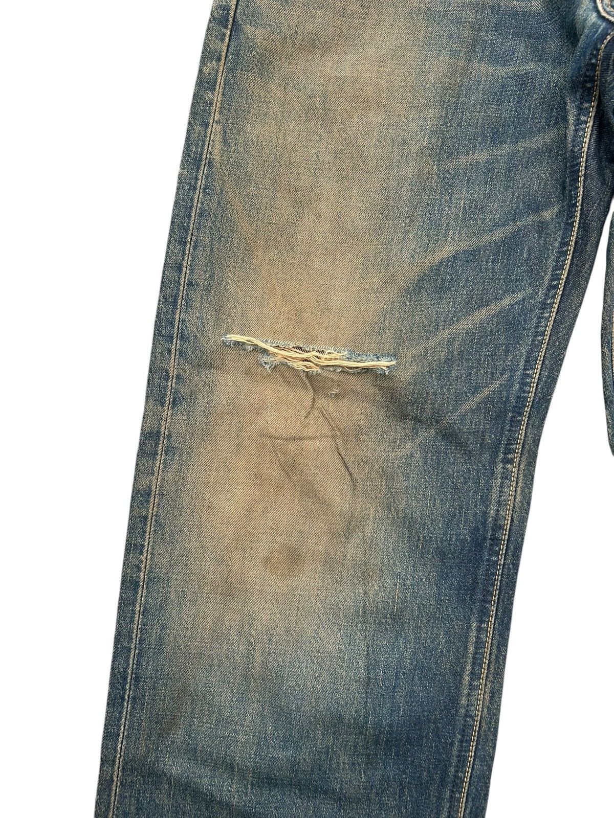 Japanese Brand × Kapital × Vintage Rusty Lee Selvedge Baggy Distressed Vintage Denim Jeans Size US 30 / EU 46 - 4 Thumbnail