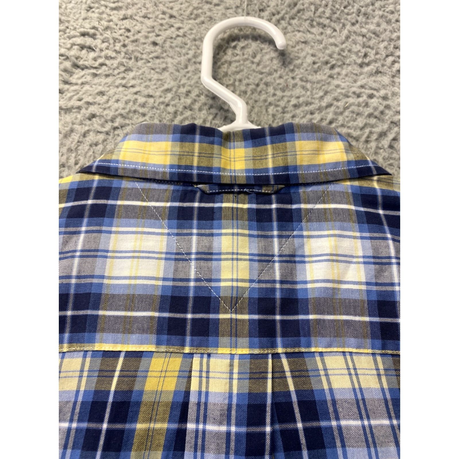 Tommy Hilfiger TOMMY HILFIGER Slim Fit Dress Shirt Mens XL Plaid Button-Up Casual Yellow Size US XL / EU 56 / 4 - 8 Thumbnail