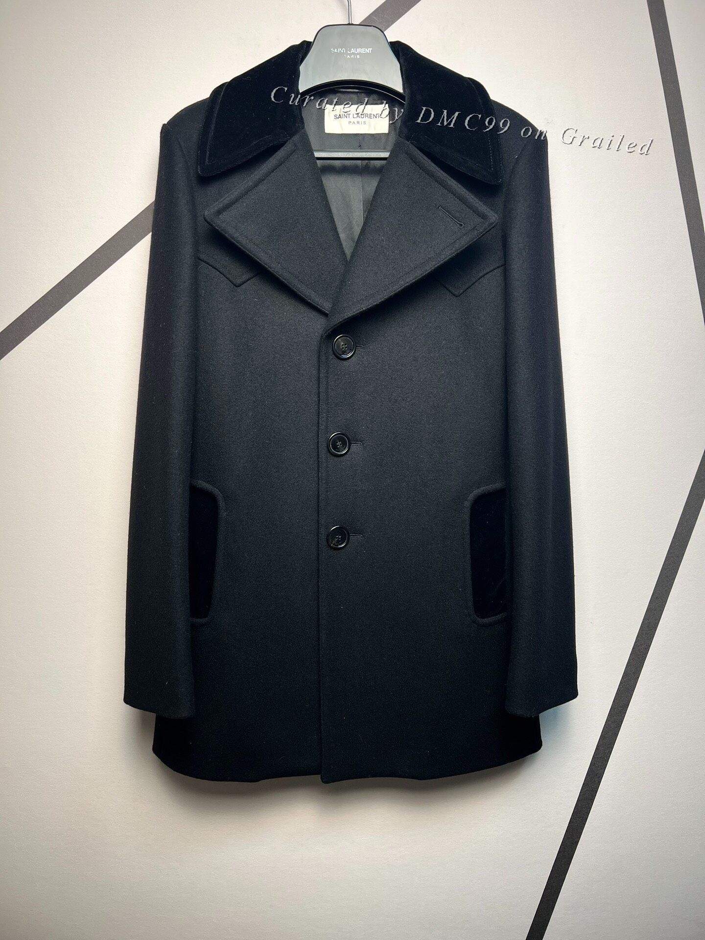 Saint Laurent Paris Vintage Saint Laurent AW23 Wool Maxi Coat