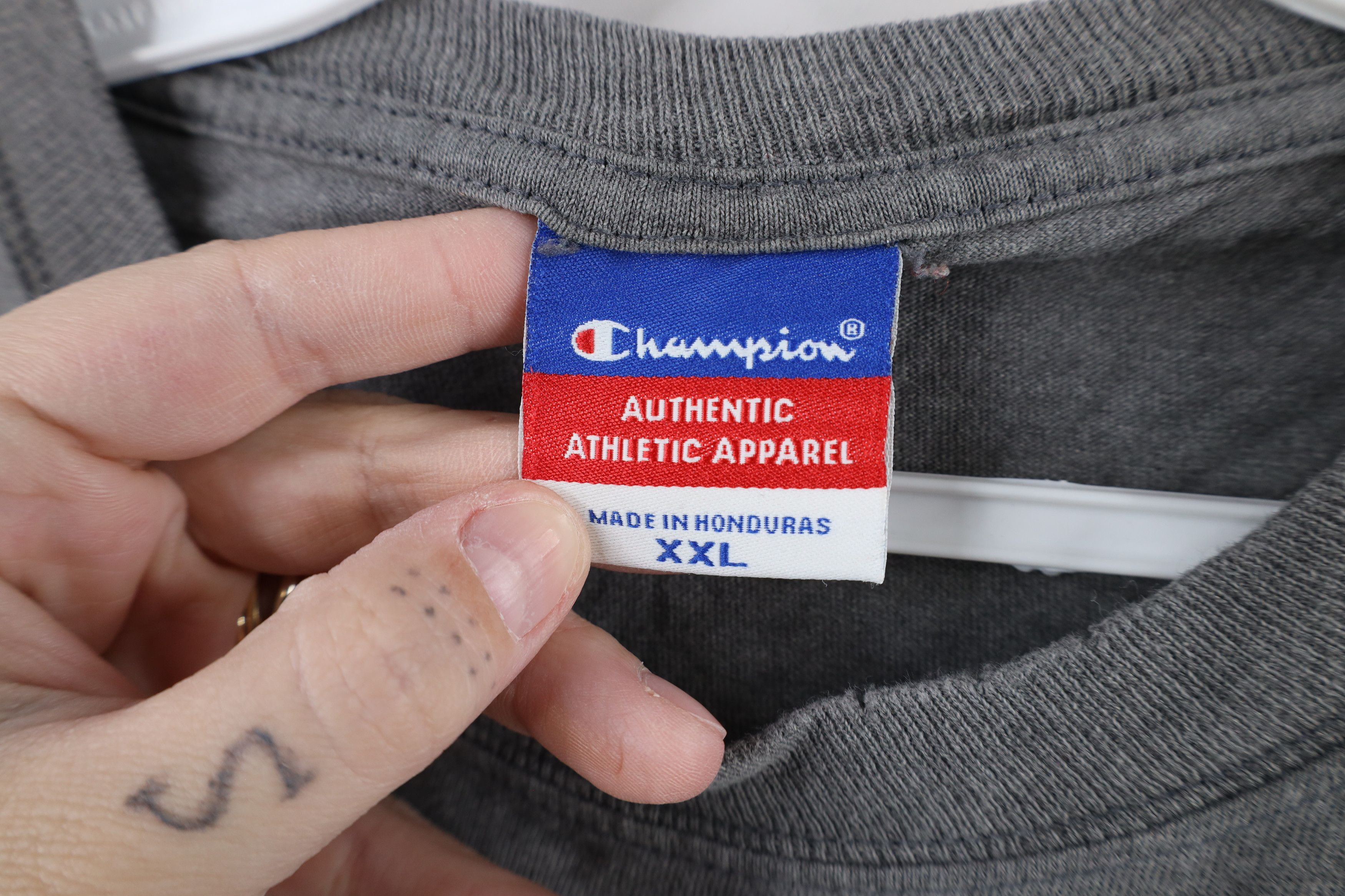 Champion × Vintage Vintage 90s Champion State University Long Sleeve T-Shirt Size US XXL / EU 58 / 5 - 10 Thumbnail
