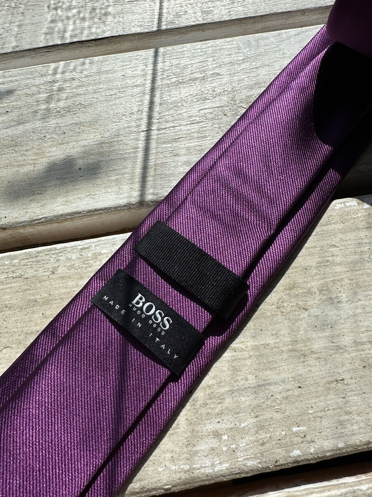Designer × Hugo Boss 🚨RARE Hugo Boss Tie old money style Blue luxury monogram Size ONE SIZE - 3 Thumbnail