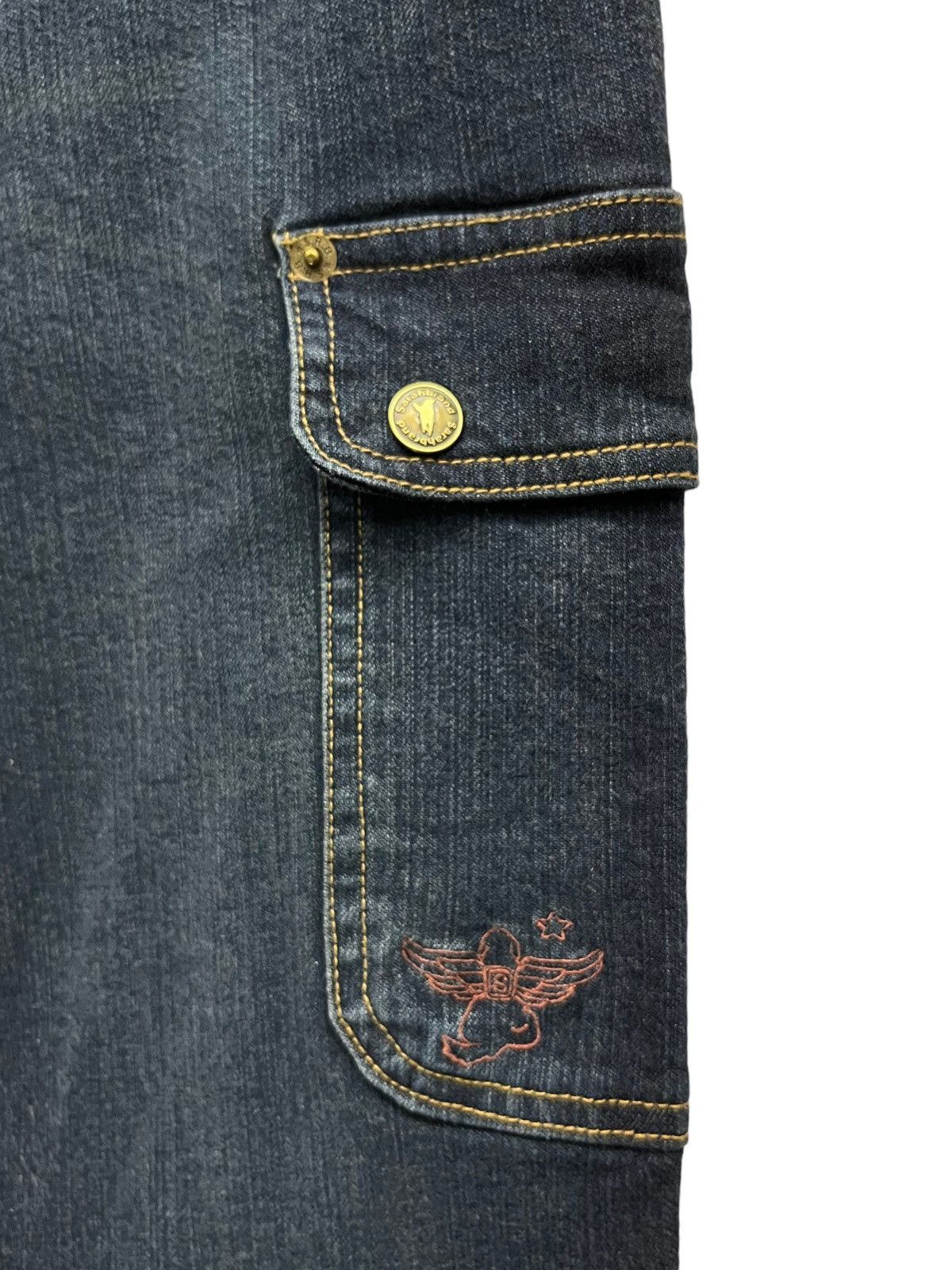 90's FLARE! SARAH NAUGHTY ANGEL Stretch Denim Multipocket