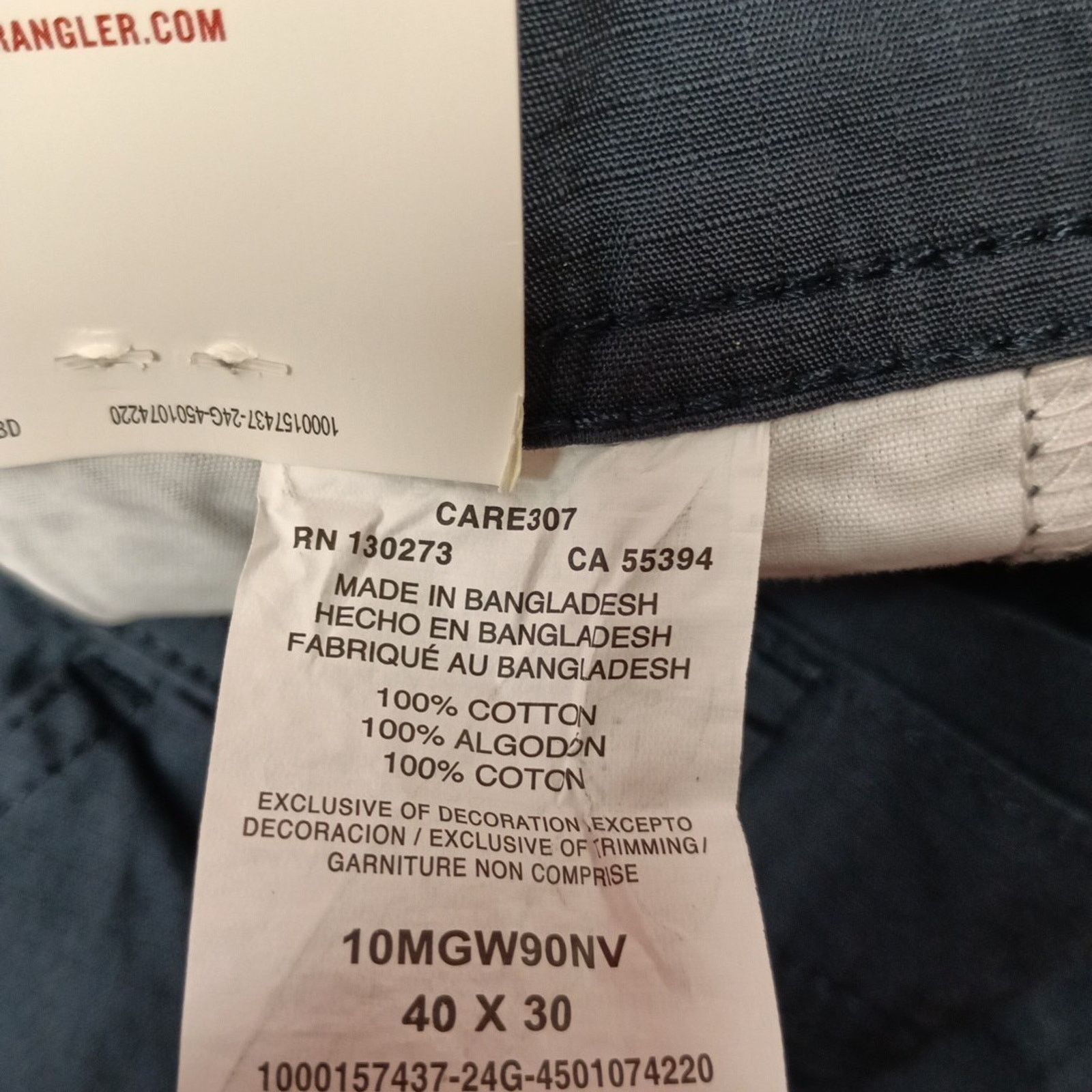 Wrangler Wrangler Cargo Pant Men 40x30 Blue Rip Stop Relaxed Fit Tech Size US 40 / EU 56 - 5 Thumbnail