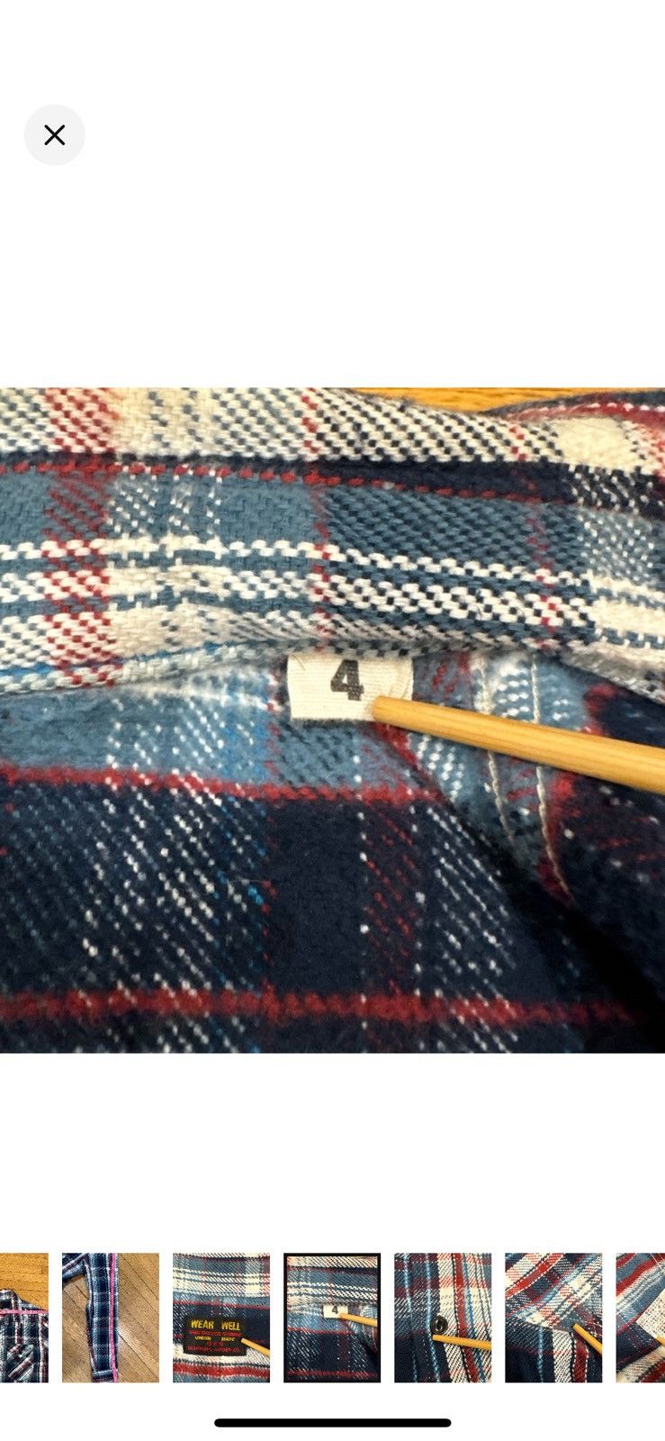 UES Japan USS Heavy Flannel size 4 Size US L / EU 52-54 / 3 - 5 Thumbnail