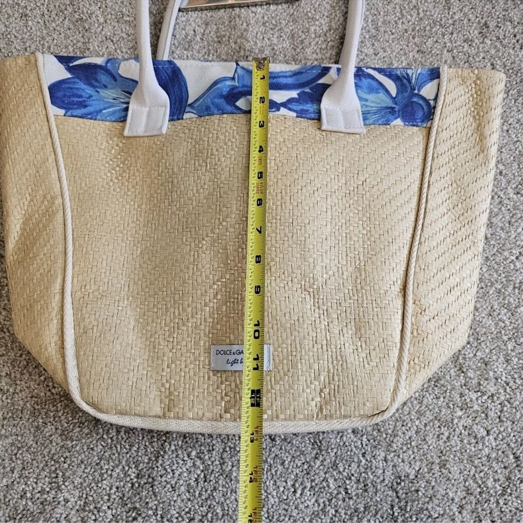 Dolce & Gabbana Dolce & Gabbana NWOT Tan and Blue Rattan Tote Bag Size ONE SIZE - 10 Thumbnail