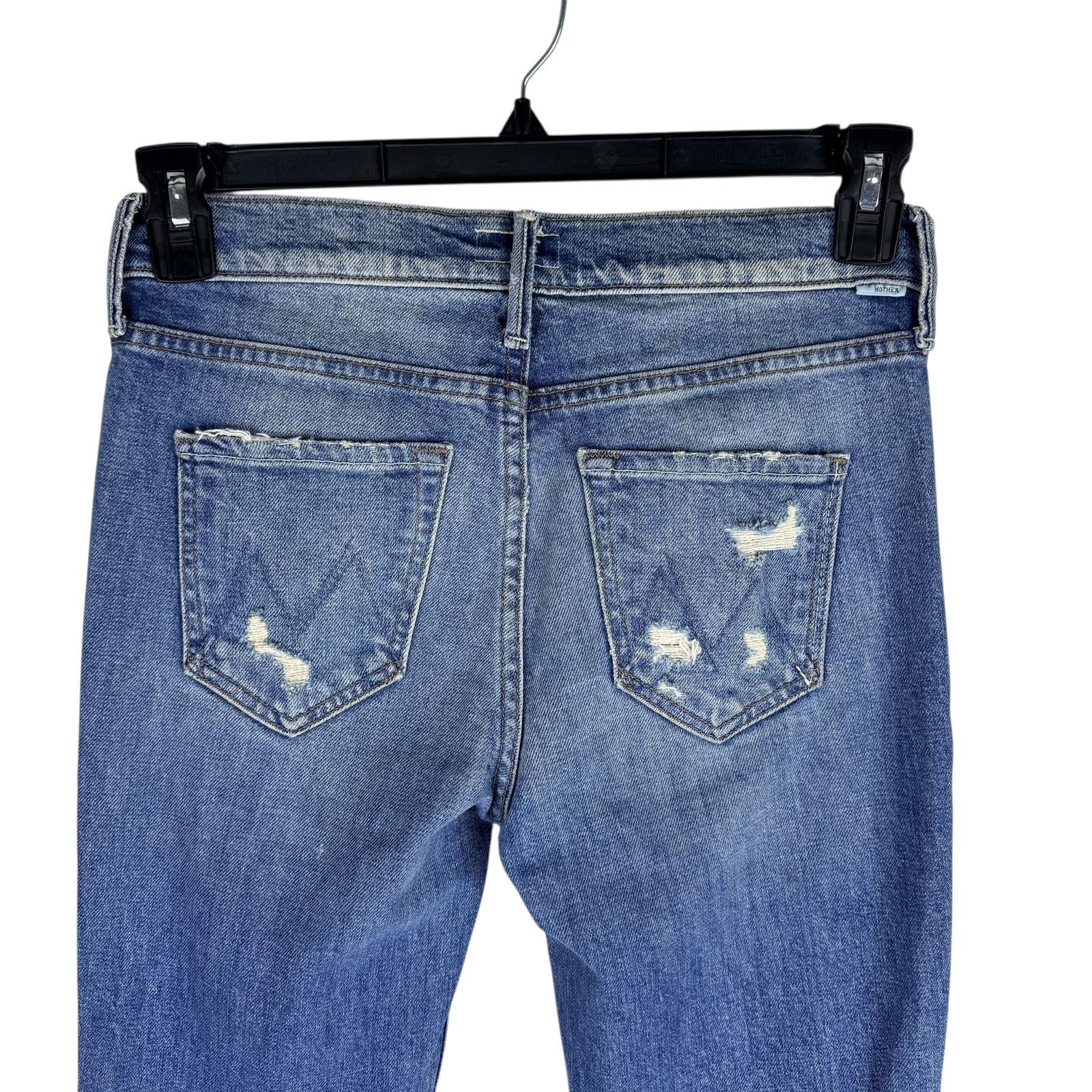 MOTHER Mother The Flirt Straight Leg Distressed Jeans Cold Feet Size 25" / US 0 / IT 36 - 6 Thumbnail