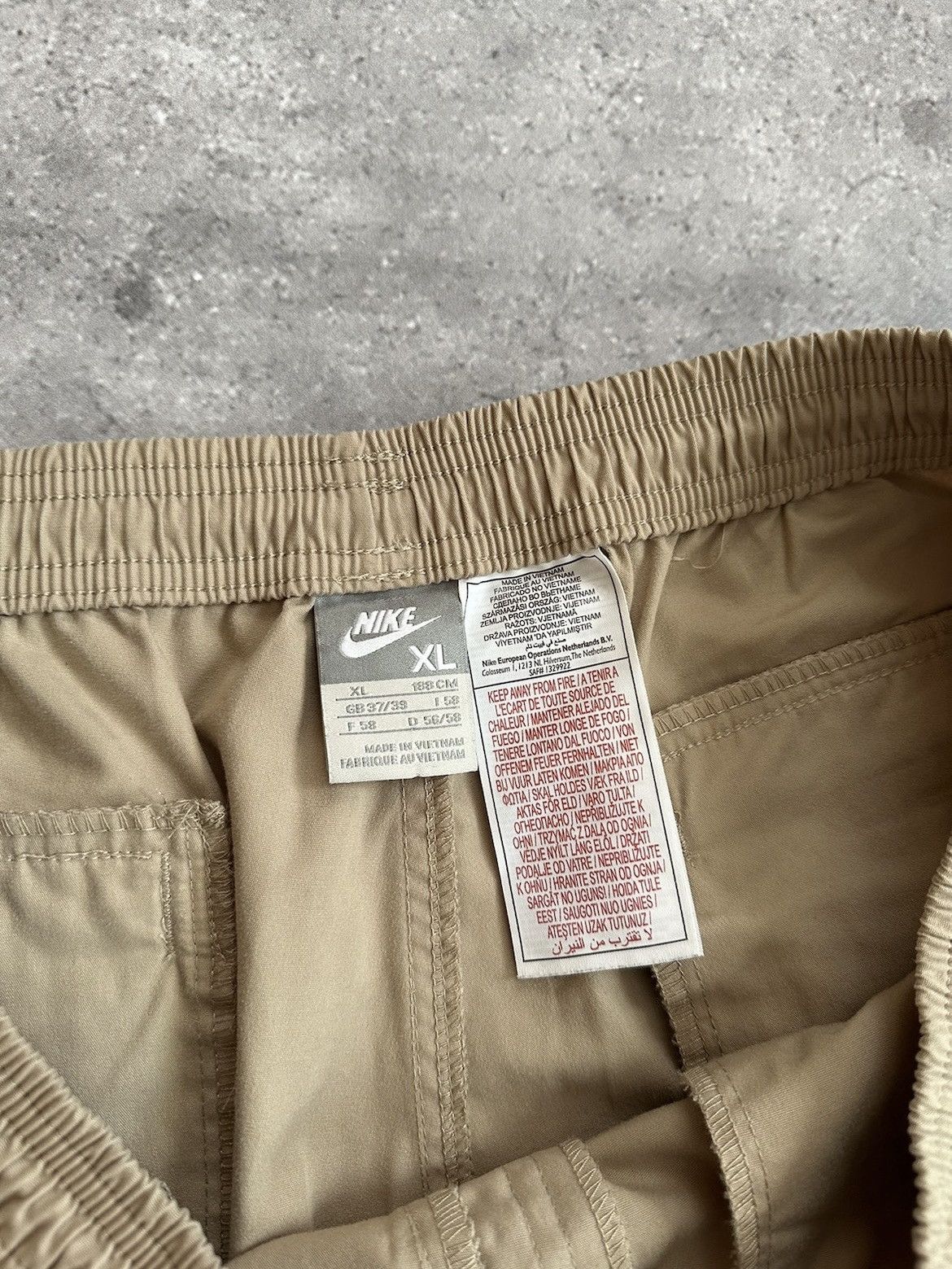 Vintage Nike Cargo Pants 00s Style Drill Baggy Fit Oversize