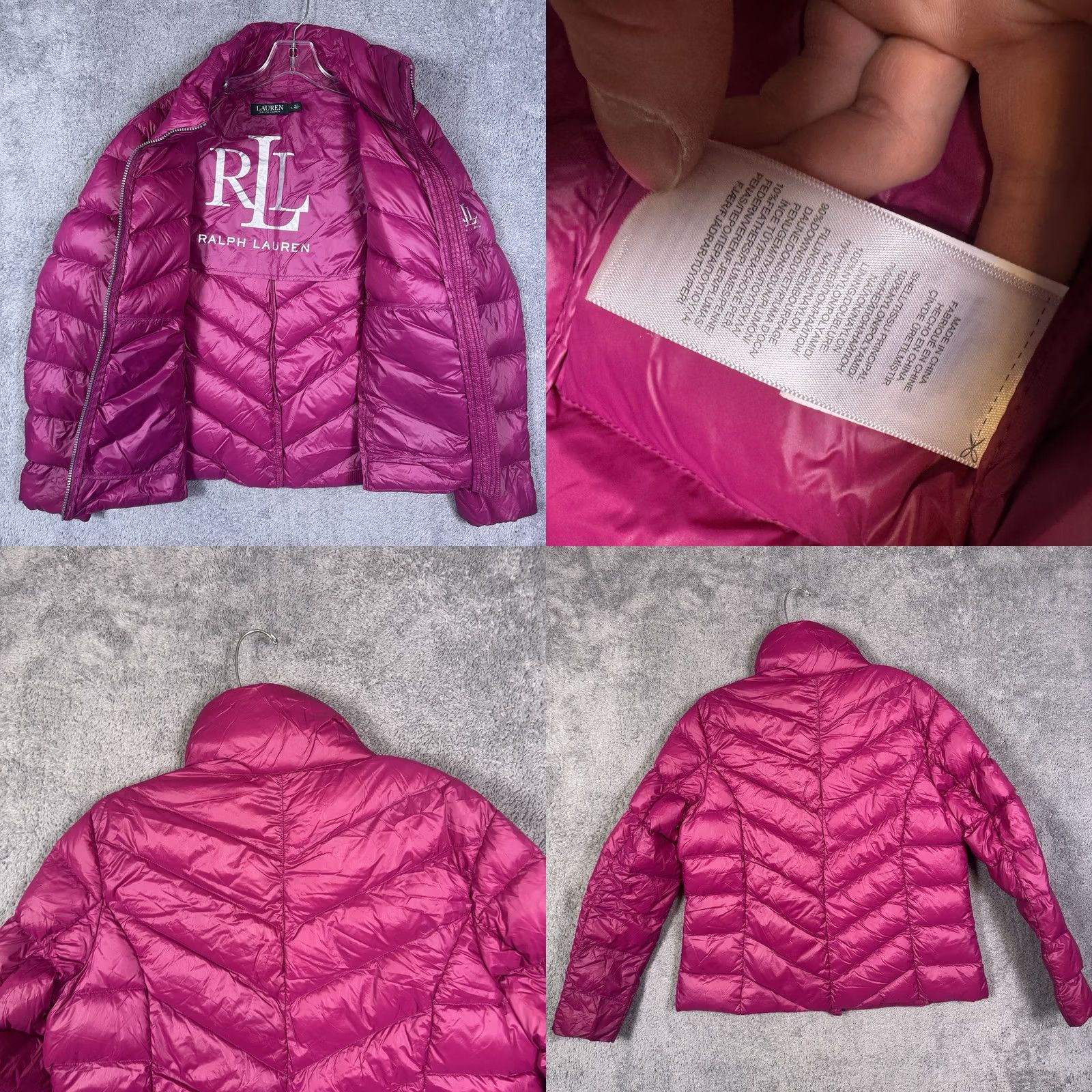 Ralph Lauren Ralph Lauren Black Label Jacket Woman’s XL Down Quilted Puffer Full Zip Insulate Pink Size XL / US 12-14 / IT 48-50 - 9 Thumbnail