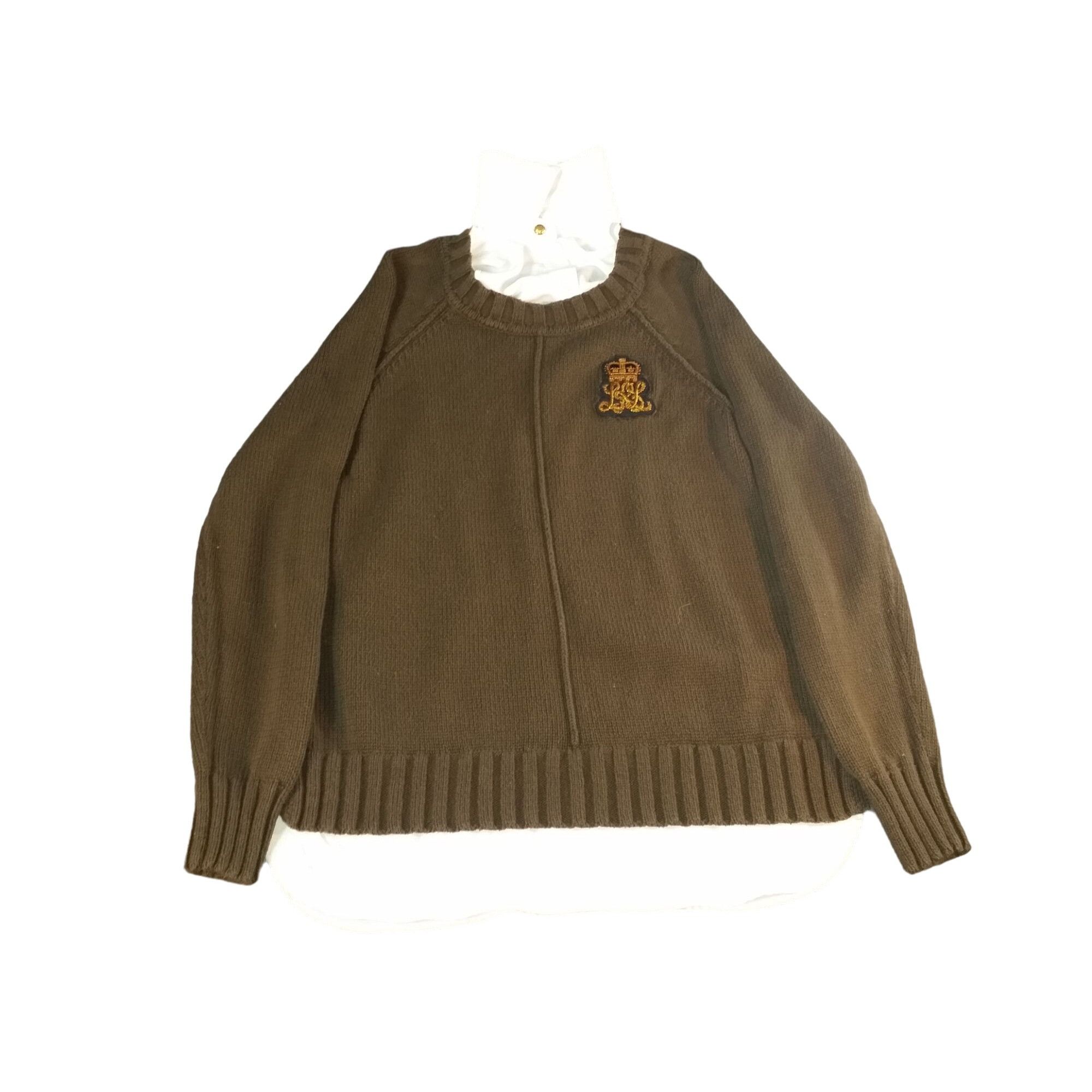 Lauren Ralph Lauren Lauren Ralph Lauren Cable Knit Sweater Women Sz S Collared B Size S / US 4 / IT 40 - 1 Thumbnail