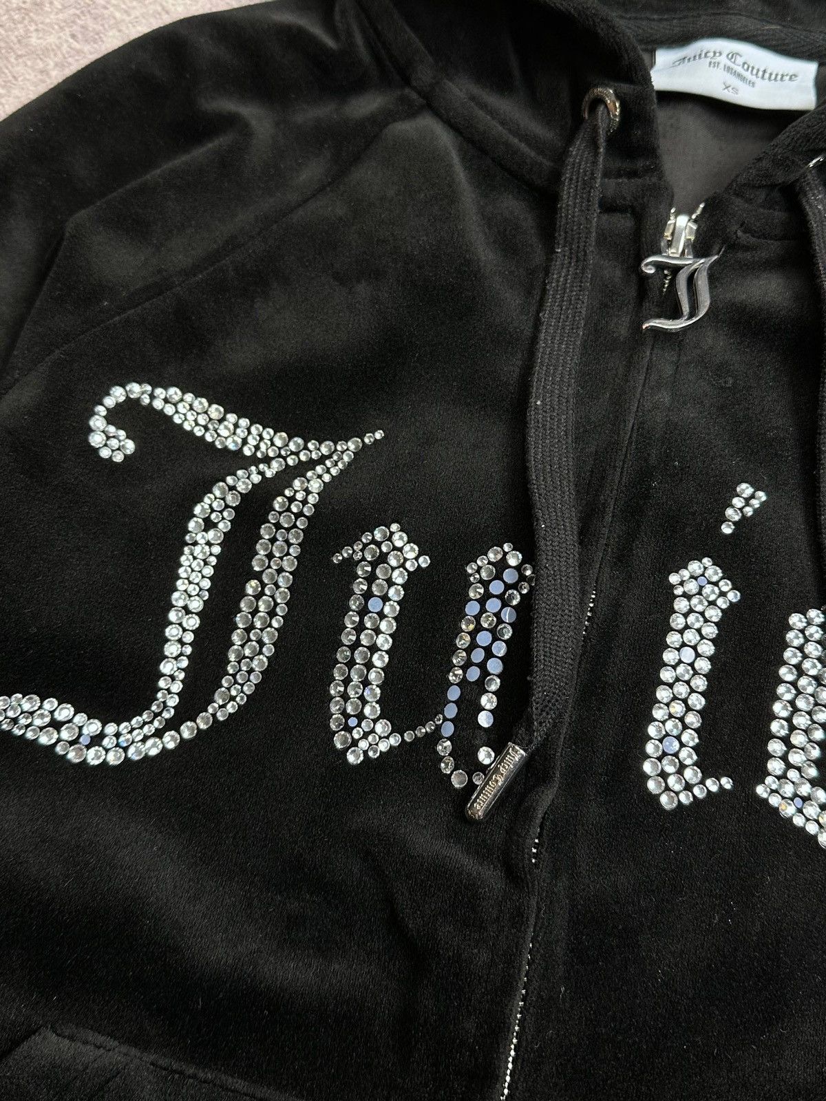 Juicy Couture Juicy Couture Y2K Rhinestones Velour Womans Track Suit XS Size XS / US 0-2 / IT 36-38 - 12 Thumbnail