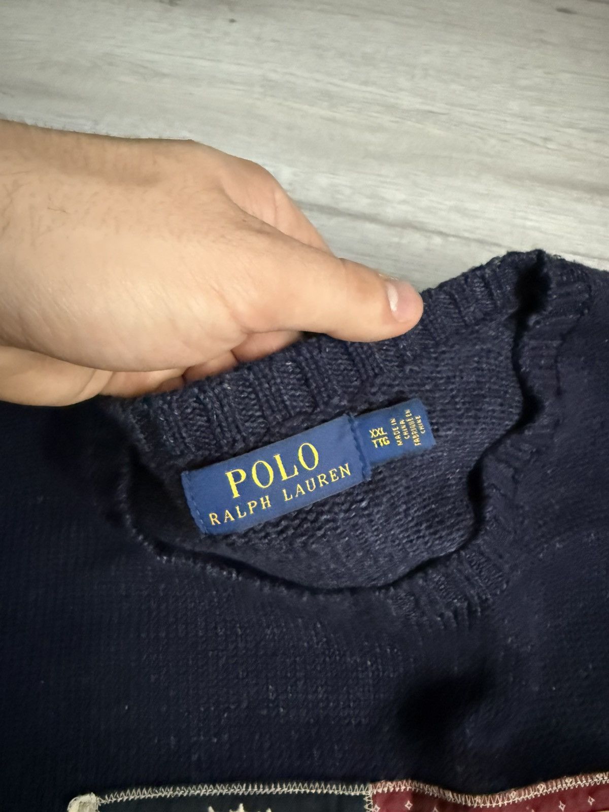 Polo Ralph Lauren Vintage Polo Ralph Lauren knit Sweater crewneck USA Flag Size US XXL / EU 58 / 5 - 4 Thumbnail