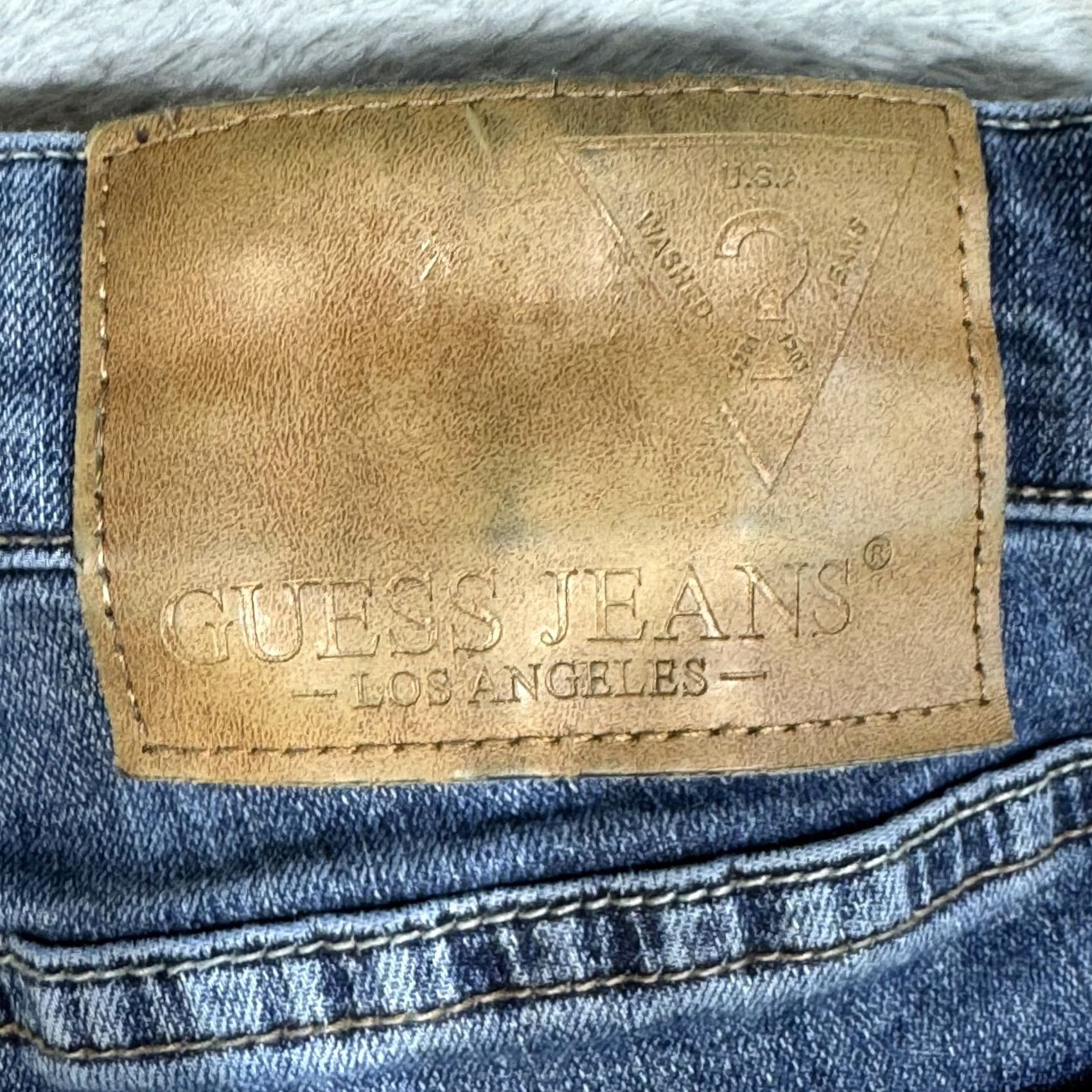 Guess Guess Lincoln Jeans Men 32x30 Blue Denim Slim Straight Mid Rise Size US 32 / EU 48 - 6 Thumbnail