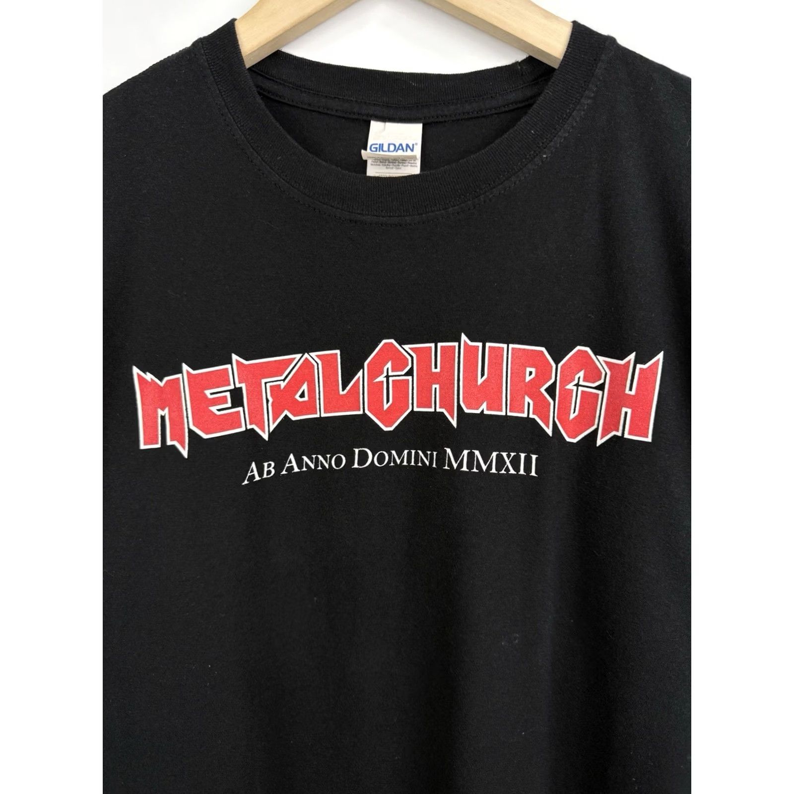 Gildan VINTAGE Metal Church Heavy Thrash Metal T-Shirt Rare Retro Size M Mens Black T-Shirt Thrash Metal Retro Gildan Vintage Shirt Size US M / EU 48-50 / 2 - 5 Thumbnail