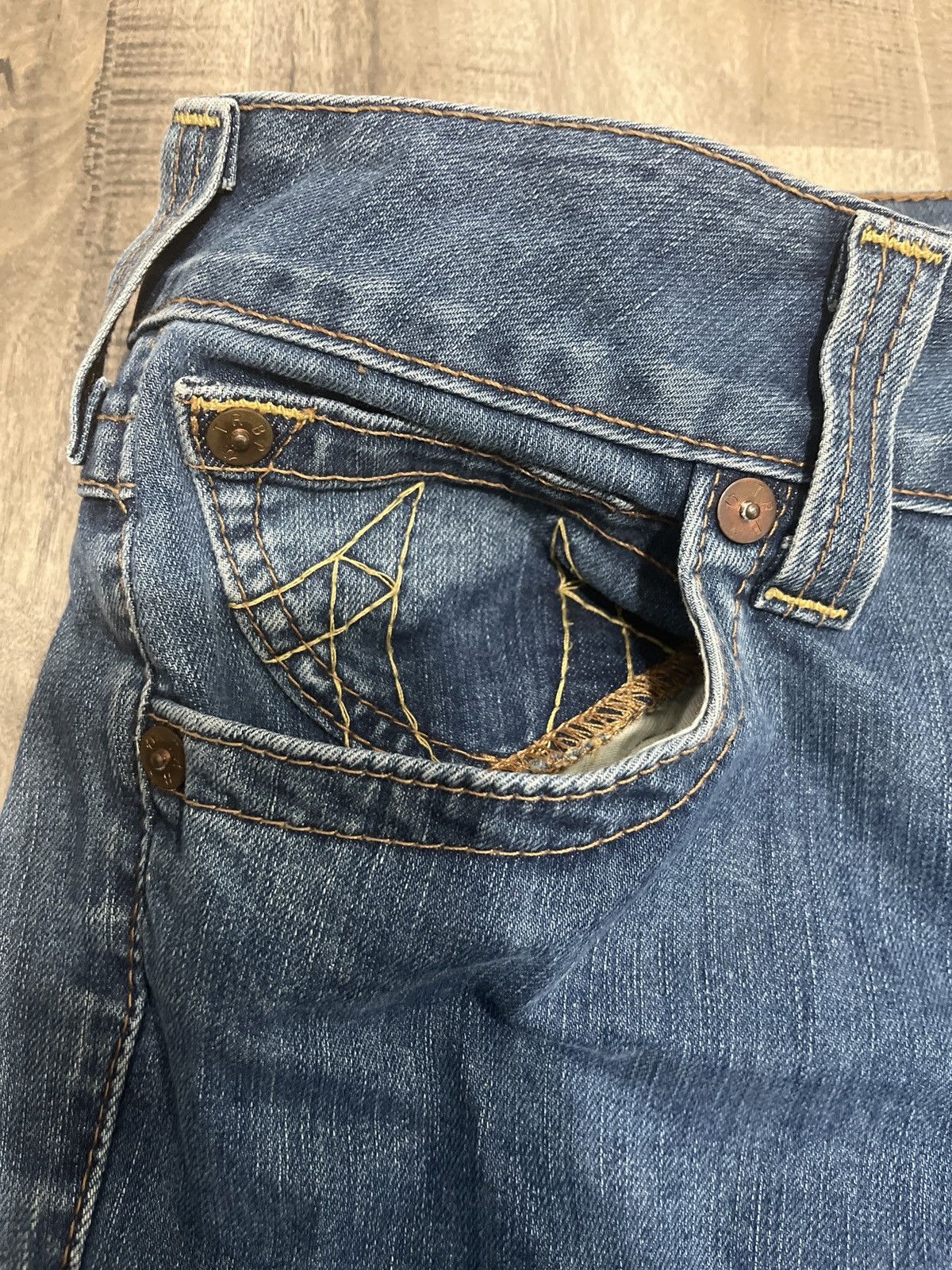True Religion × Vintage VINTAGE Y2K TRUE RELIGION JEANS!!! Size 29" - 4 Thumbnail
