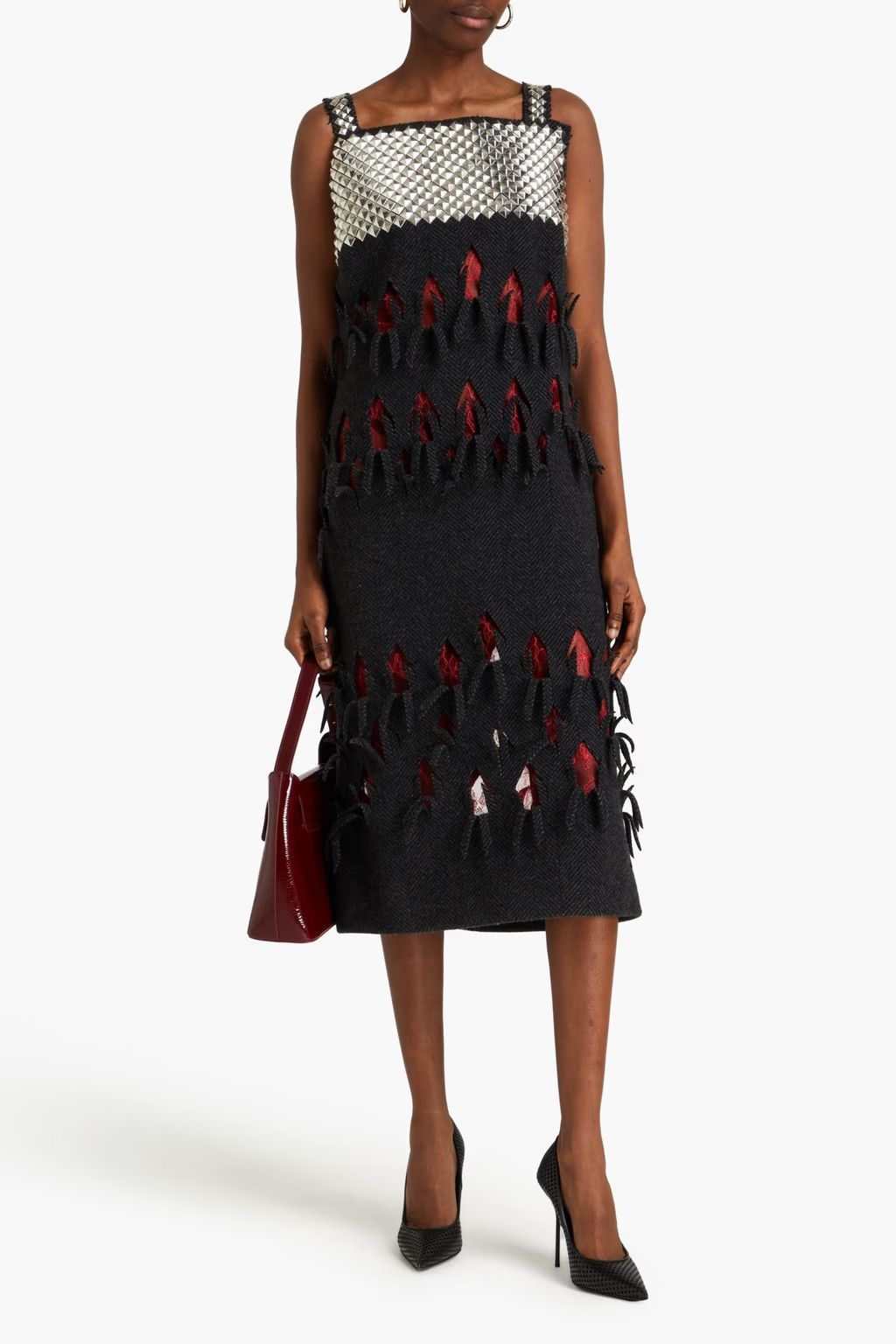 Maison Margiela o1y0625 Midi Dress in Multicolor Size S / US 4 / IT 40 - 2 Thumbnail