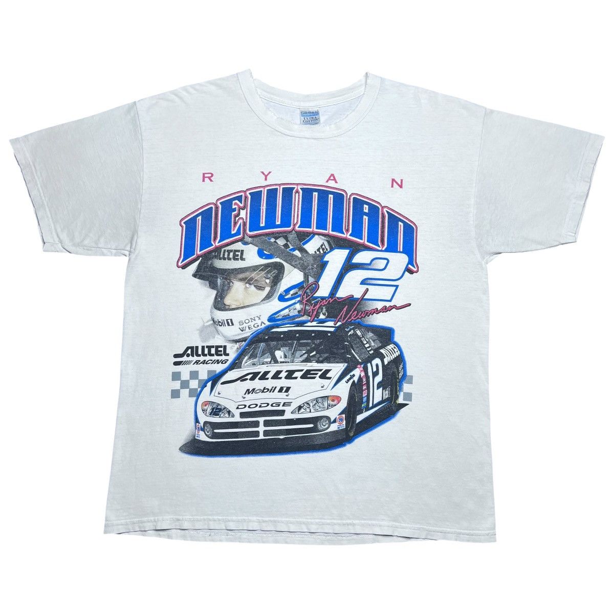 NASCAR Y2K Nascar Ryan Newman Dodge Mobil Double Sided Graphic Tee Size US XL / EU 56 / 4 - 1 Thumbnail