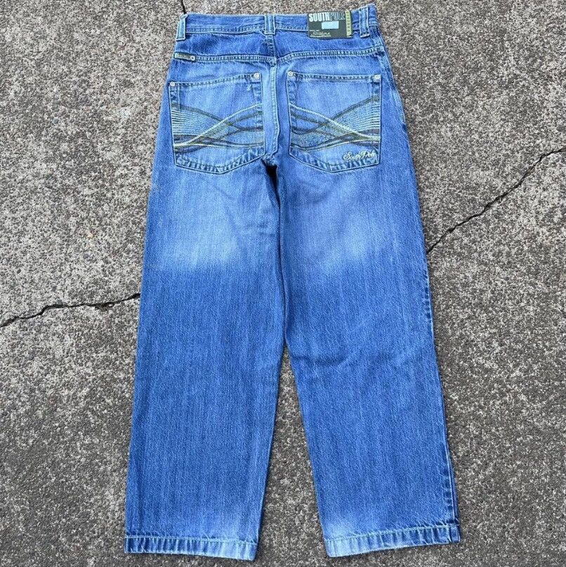 Southpole Southpole baggy jeans with green embroidery Size US 30 / EU 46 - 1 Thumbnail