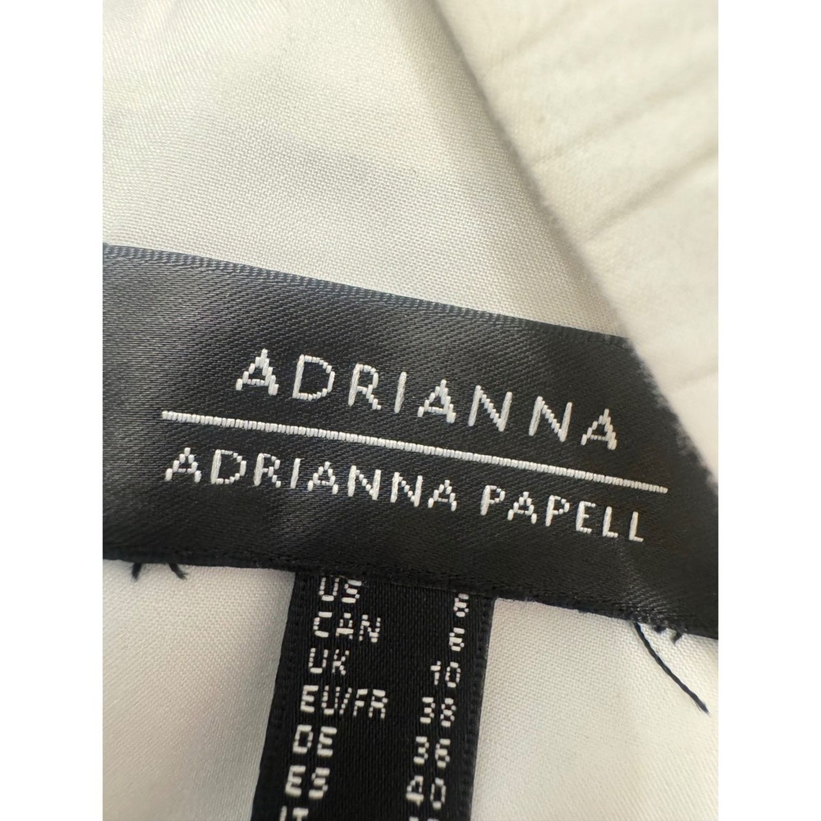 Adrianna Papell Adrianna Papell White Eyelet Puff Sleeve Dress – Size 8 Size M / US 6-8 / IT 42-44 - 4 Thumbnail