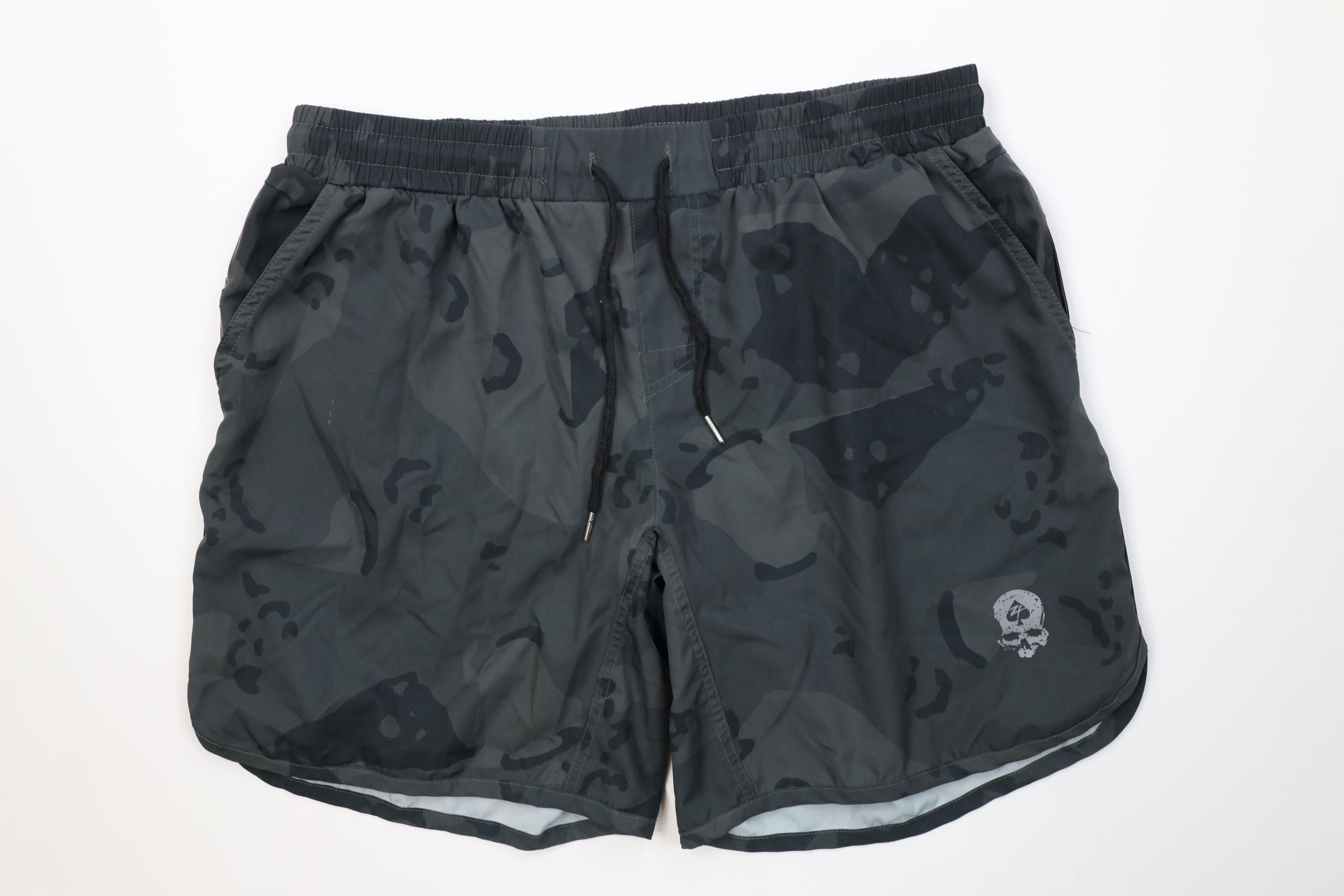 Vintage Zero Foxtrot Above Knee Skull Camouflage Running Gym Shorts Size US 38 / EU 54 - 1 Thumbnail