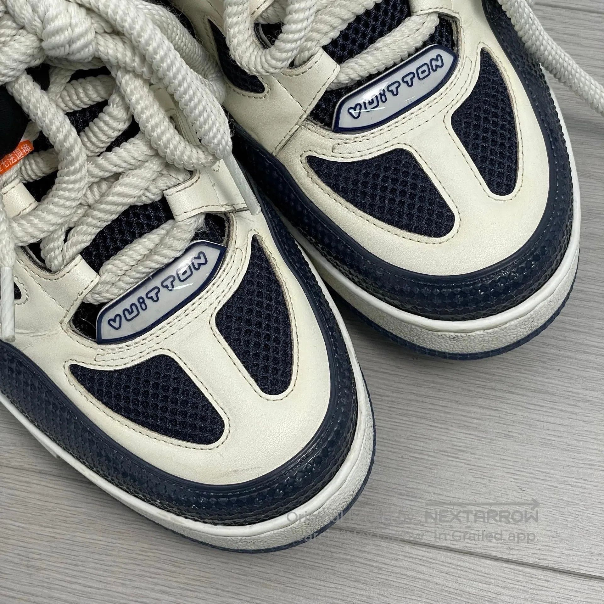 Louis Vuitton Louis Vuitton Board shoes with white and blue color| Size US 8 / EU 41 - 2 Thumbnail
