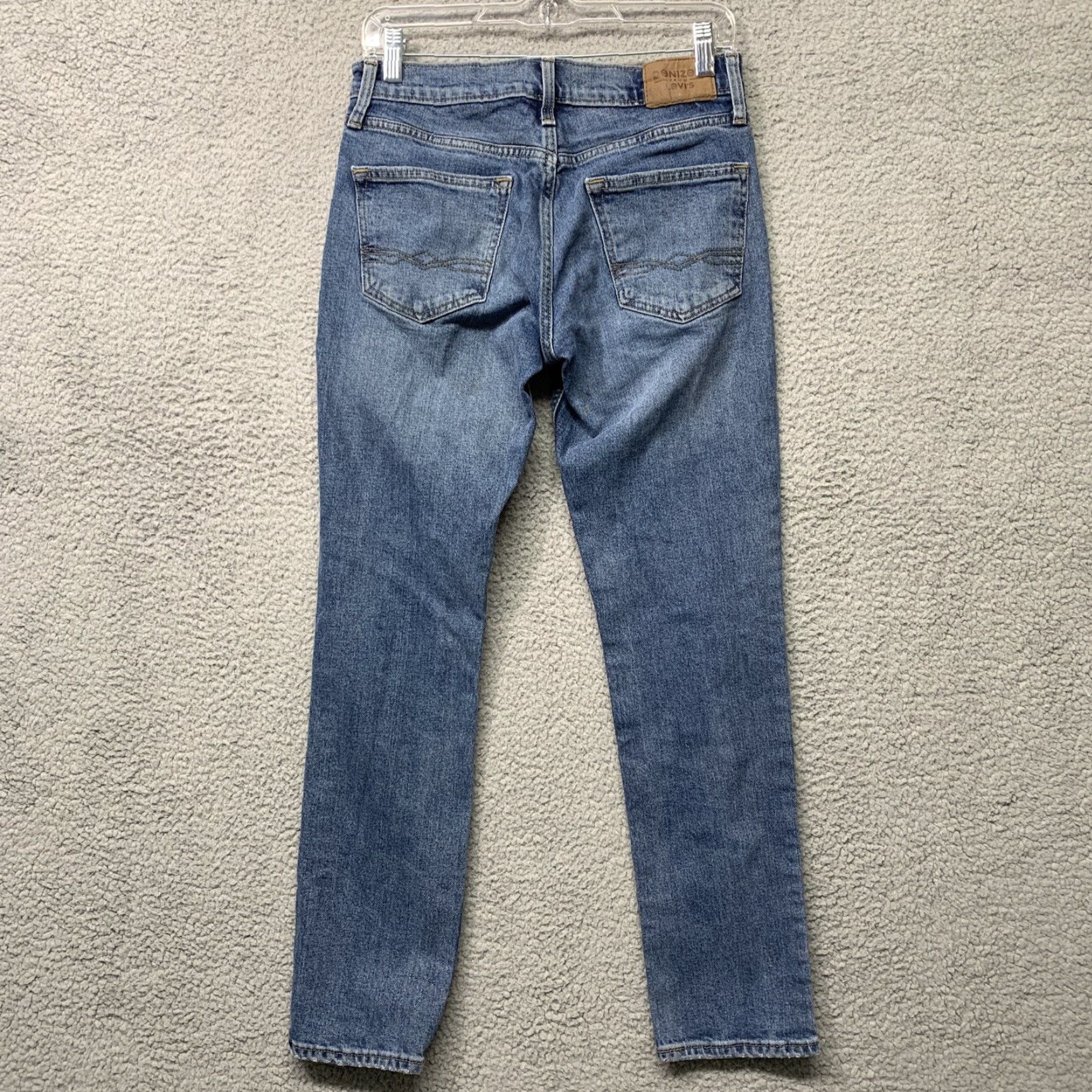 Levi's DENIZEN from Levi's Jeans Slim Fit Blue Denim 28x29 Straight 5-Pocket Men Size US 28 / EU 44 - 4 Thumbnail